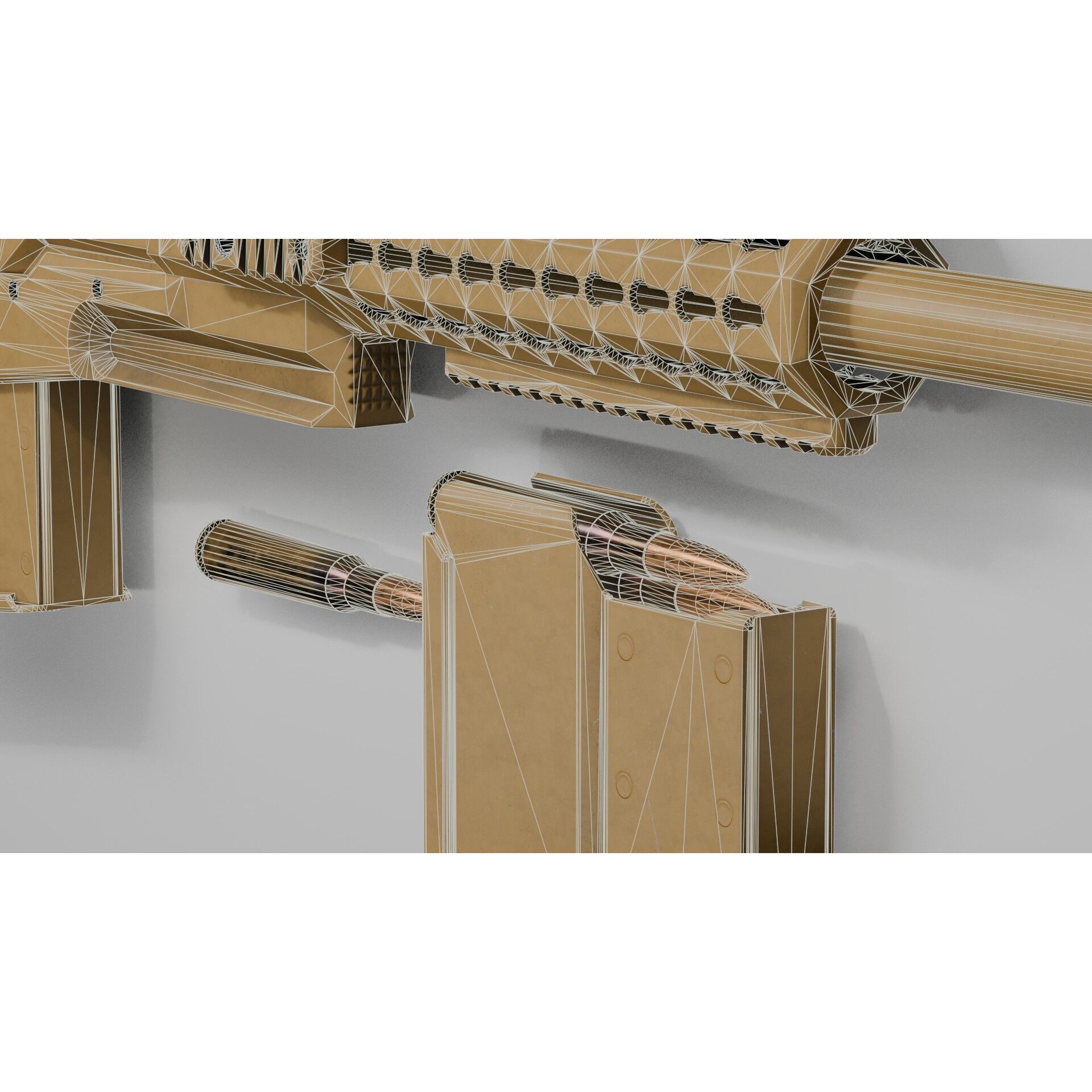 Accuracy International AX 50 ELR 3D Model – Low Poly PBR Game Asset, FBX - View 30