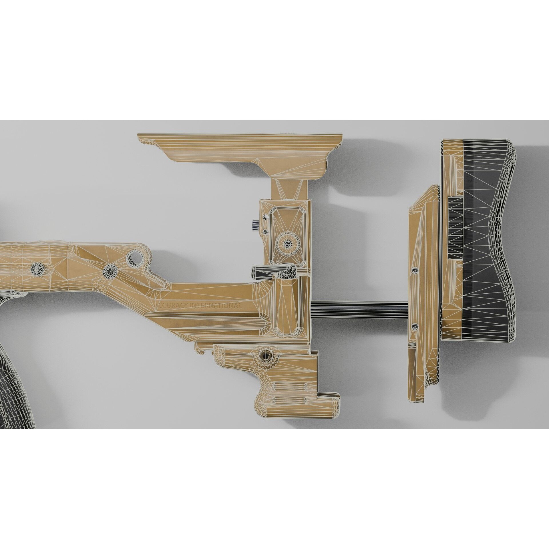 Accuracy International AX 50 ELR 3D Model – Low Poly PBR Game Asset, FBX - View 32