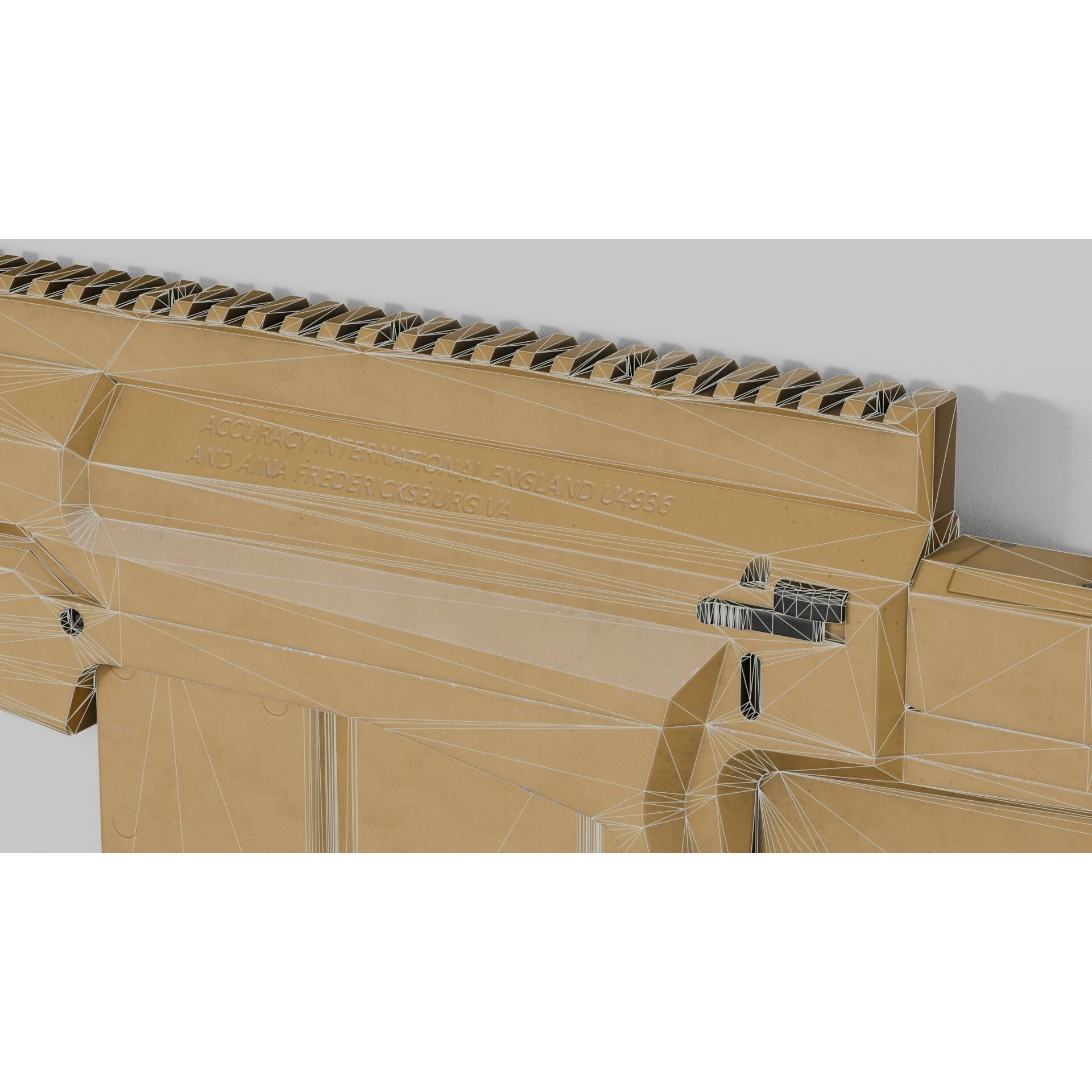 Accuracy International AX 50 ELR 3D Model – Low Poly PBR Game Asset, FBX - View 34