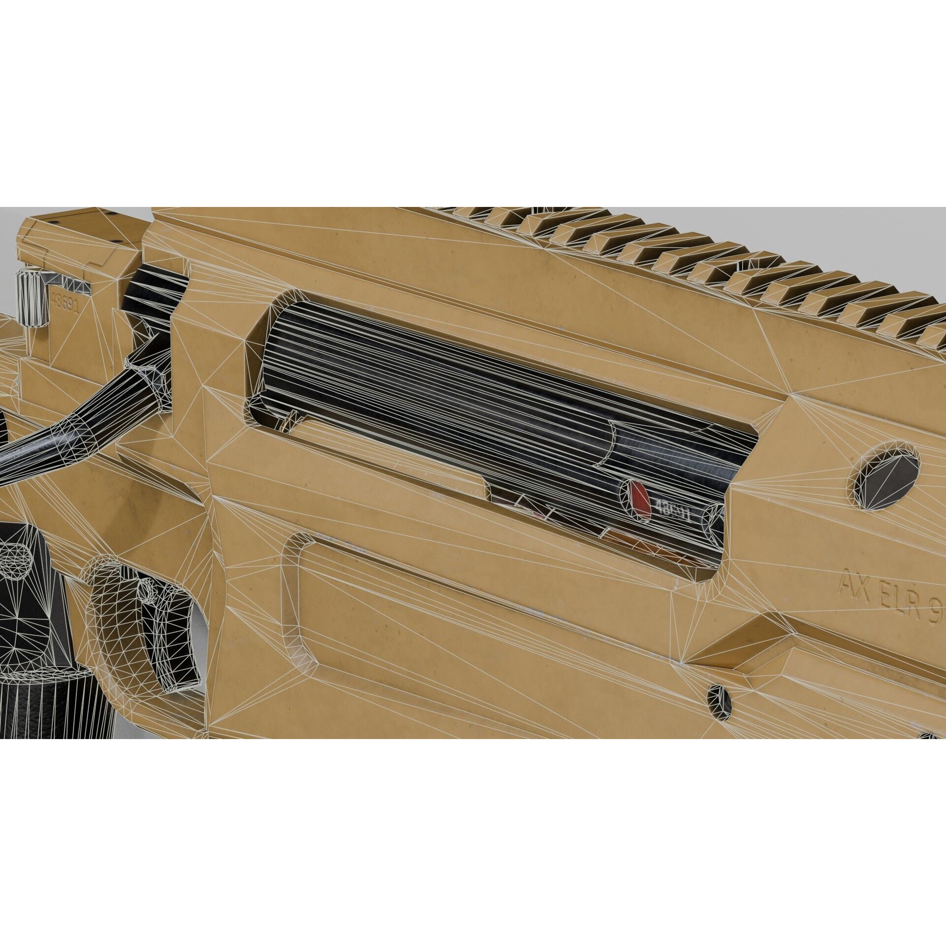 Accuracy International AX 50 ELR 3D Model – Low Poly PBR Game Asset, FBX - View 37