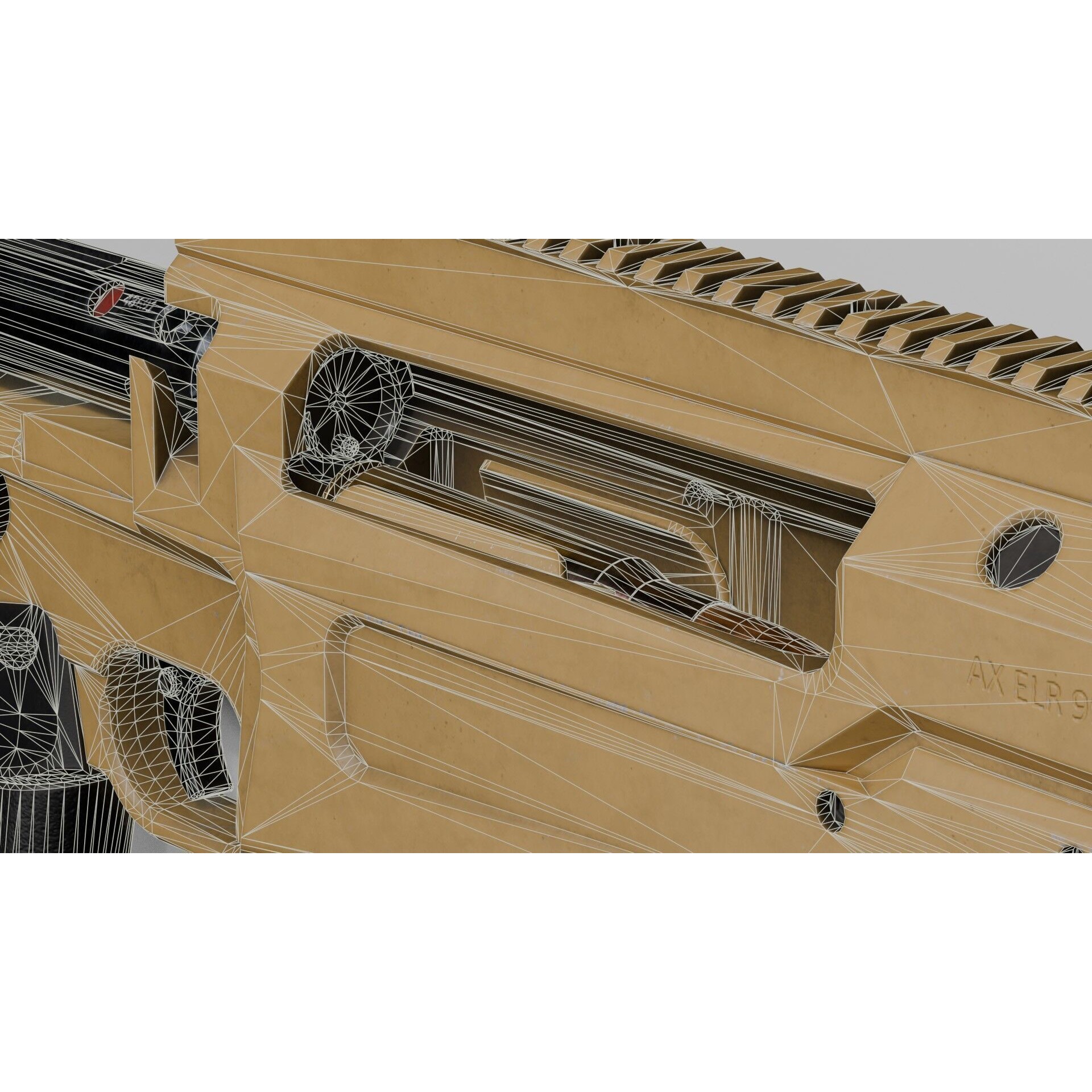 Accuracy International AX 50 ELR 3D Model – Low Poly PBR Game Asset, FBX - View 38