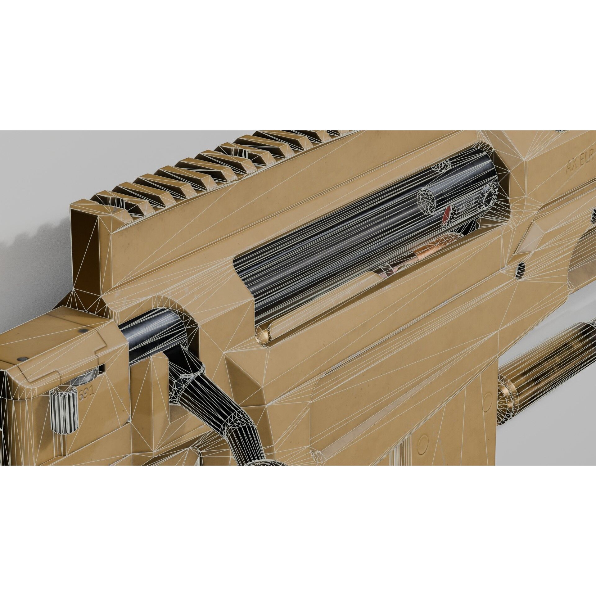 Accuracy International AX 50 ELR 3D Model – Low Poly PBR Game Asset, FBX - View 39
