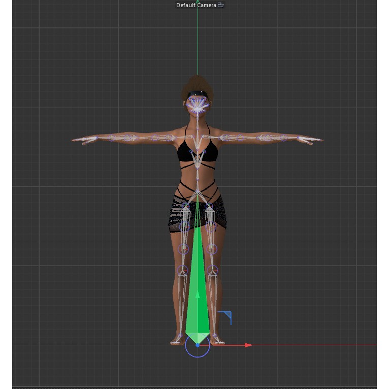 Photorealistic Young Woman - Rigged Game-Ready 3D Model