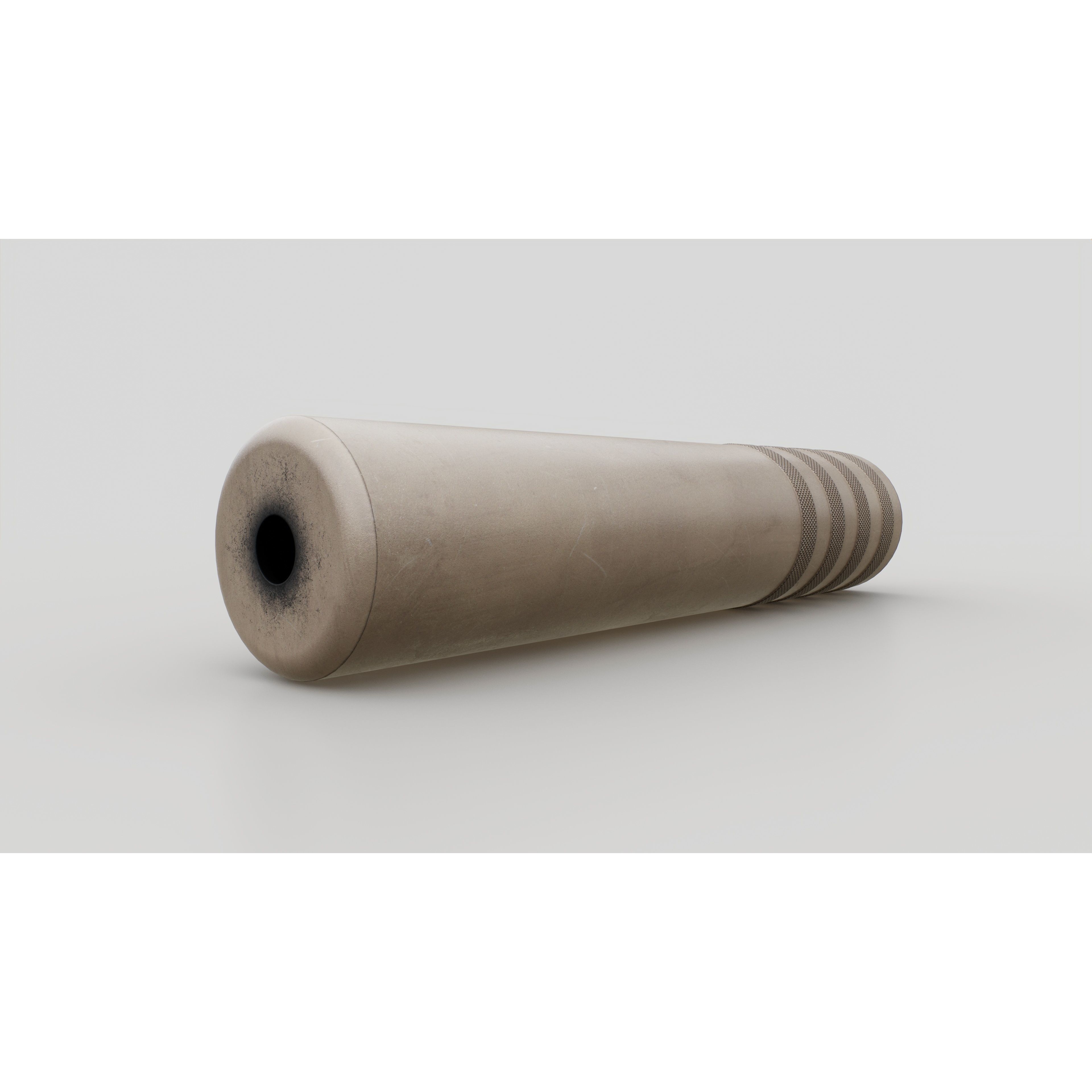 Elite Iron Windtalker AMF 408 CheyTac Suppressor 3D Model – Low Poly Game Asset, FBX - View 12
