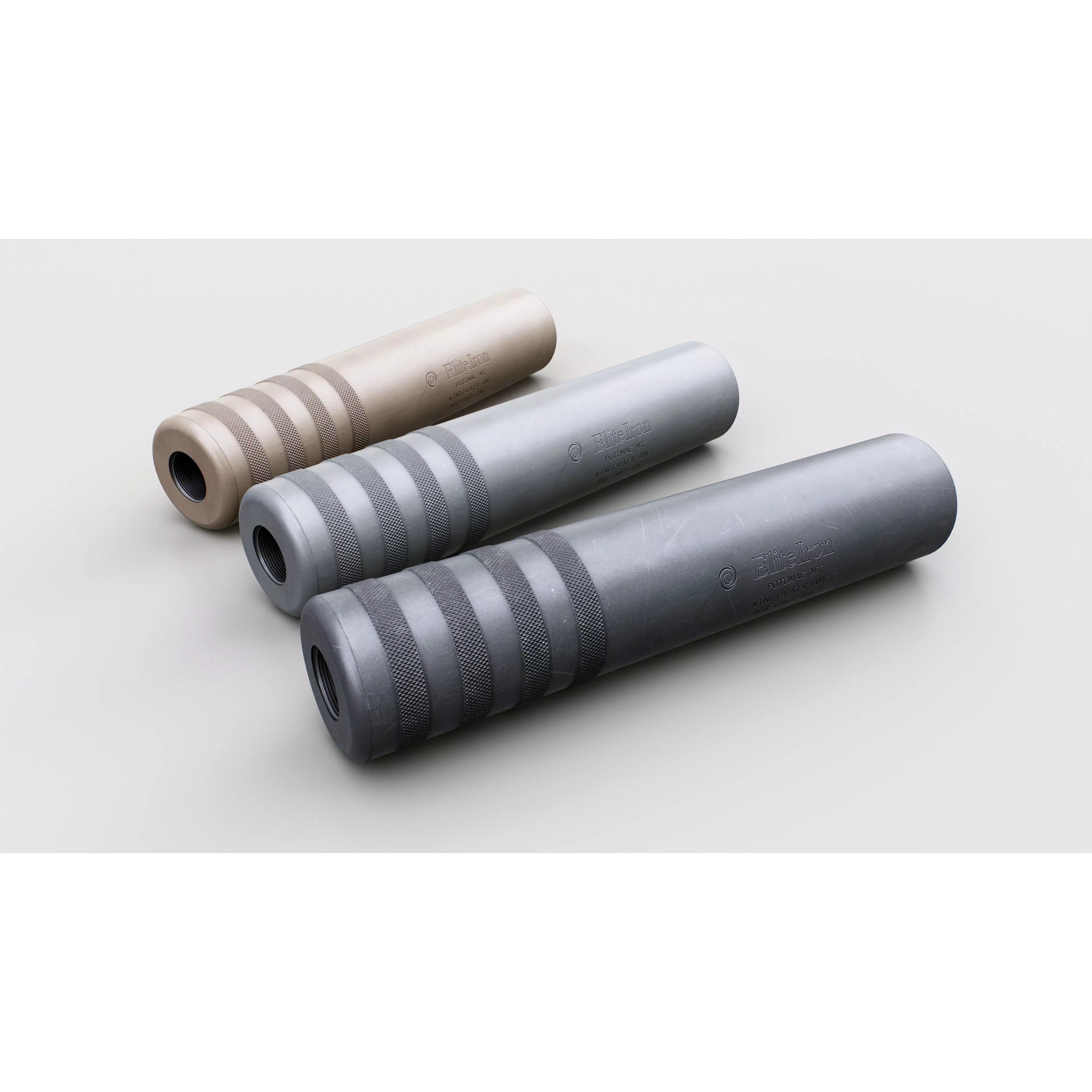 Elite Iron Windtalker AMF 408 CheyTac Suppressor 3D Model – Low Poly Game Asset, FBX - View 2