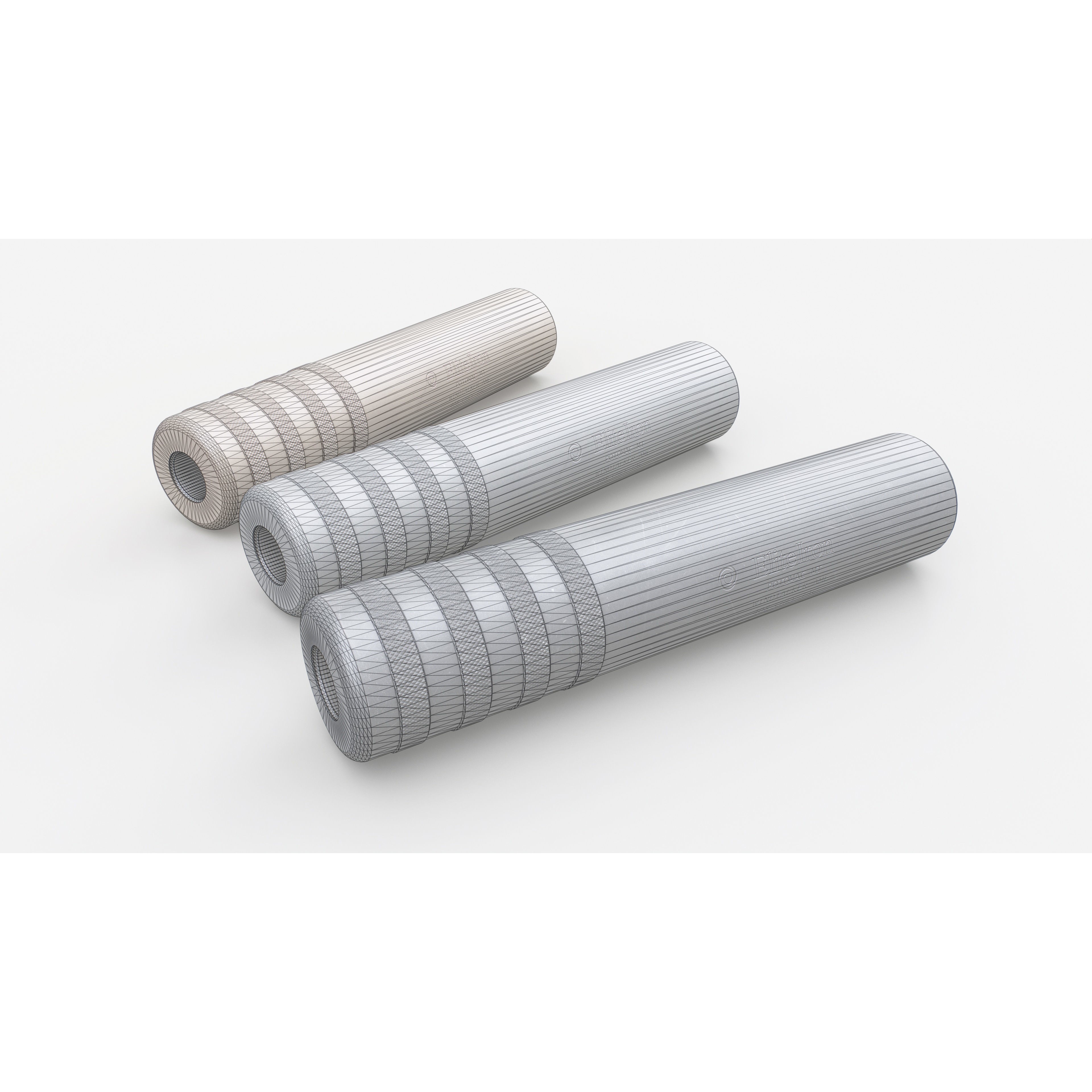 Elite Iron Windtalker AMF 408 CheyTac Suppressor 3D Model – Low Poly Game Asset, FBX - View 3
