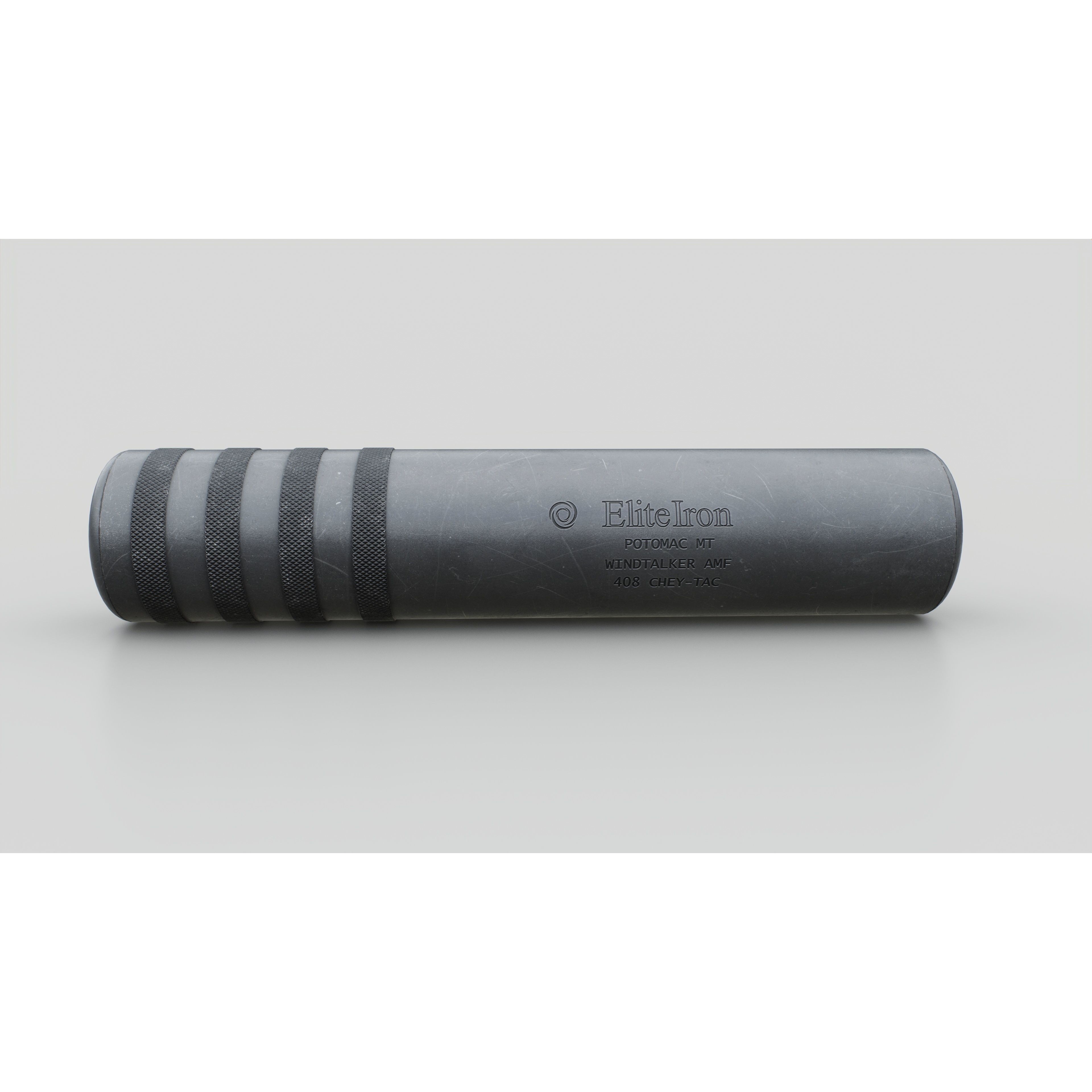 Elite Iron Windtalker AMF 408 CheyTac Suppressor 3D Model – Low Poly Game Asset, FBX - View 4