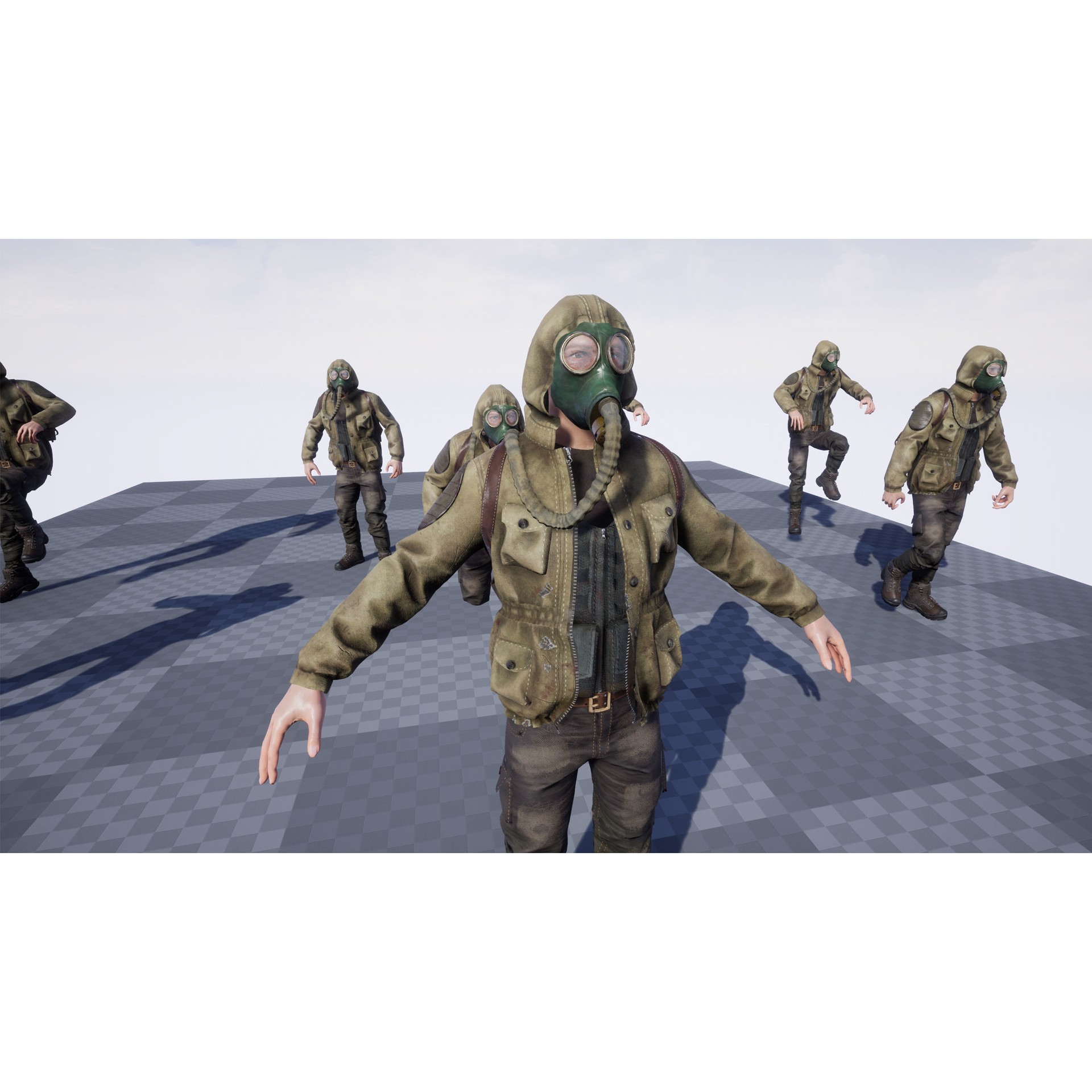 Post Apocalyptic Survivor 3D Model – Low Poly Game Ready Character, FBX - View 13