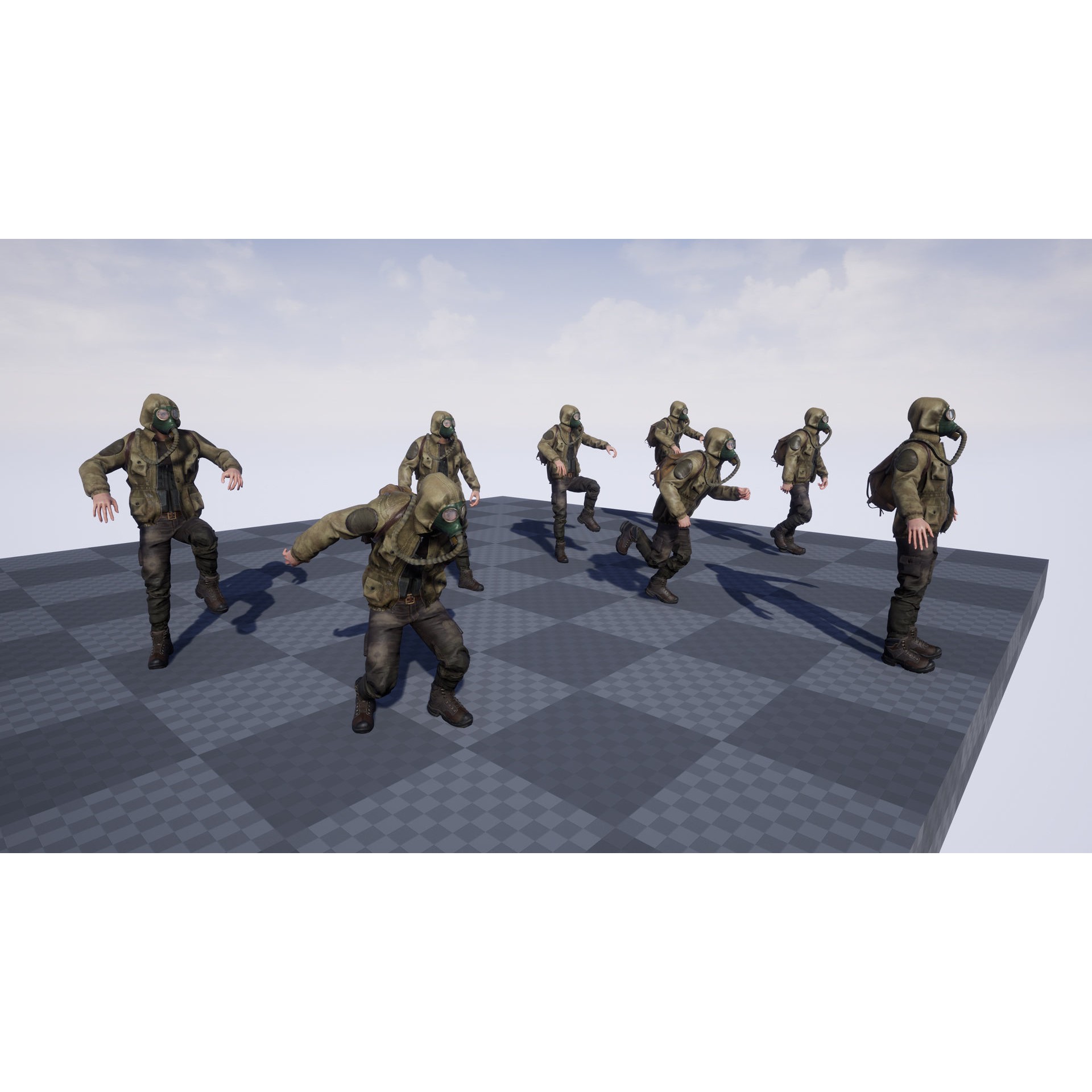 Post Apocalyptic Survivor 3D Model – Low Poly Game Ready Character, FBX - View 14