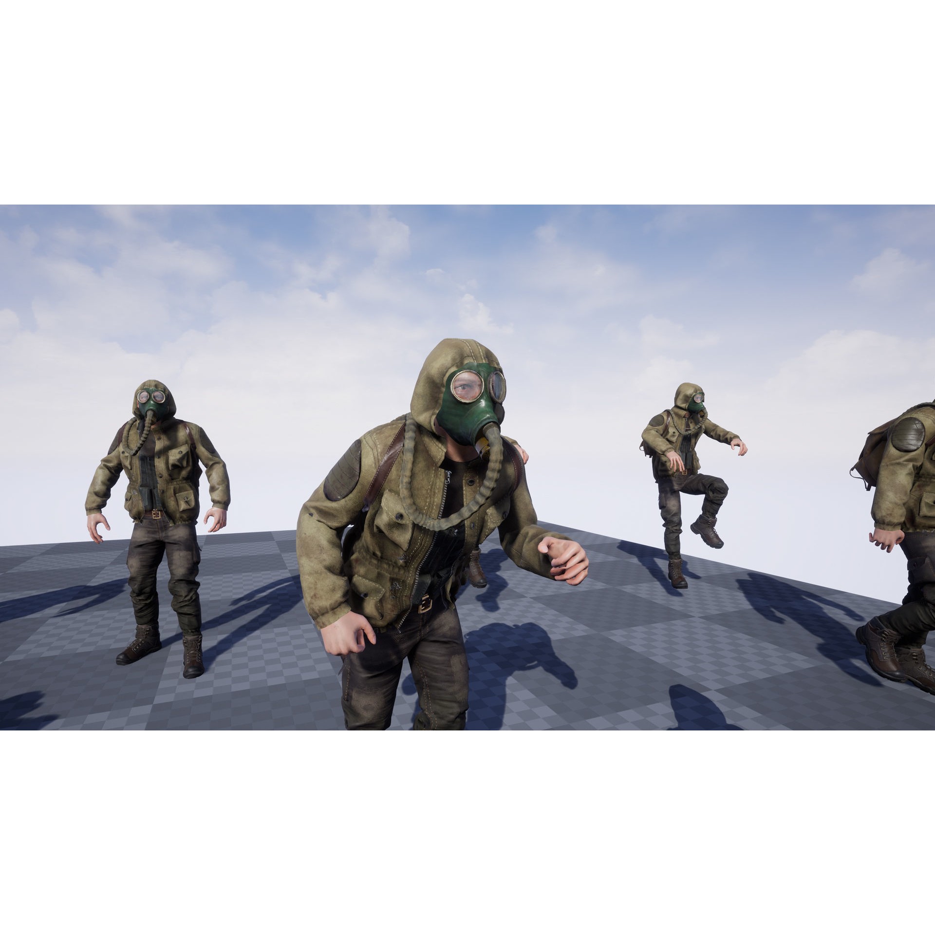 Post Apocalyptic Survivor 3D Model – Low Poly Game Ready Character, FBX - View 16