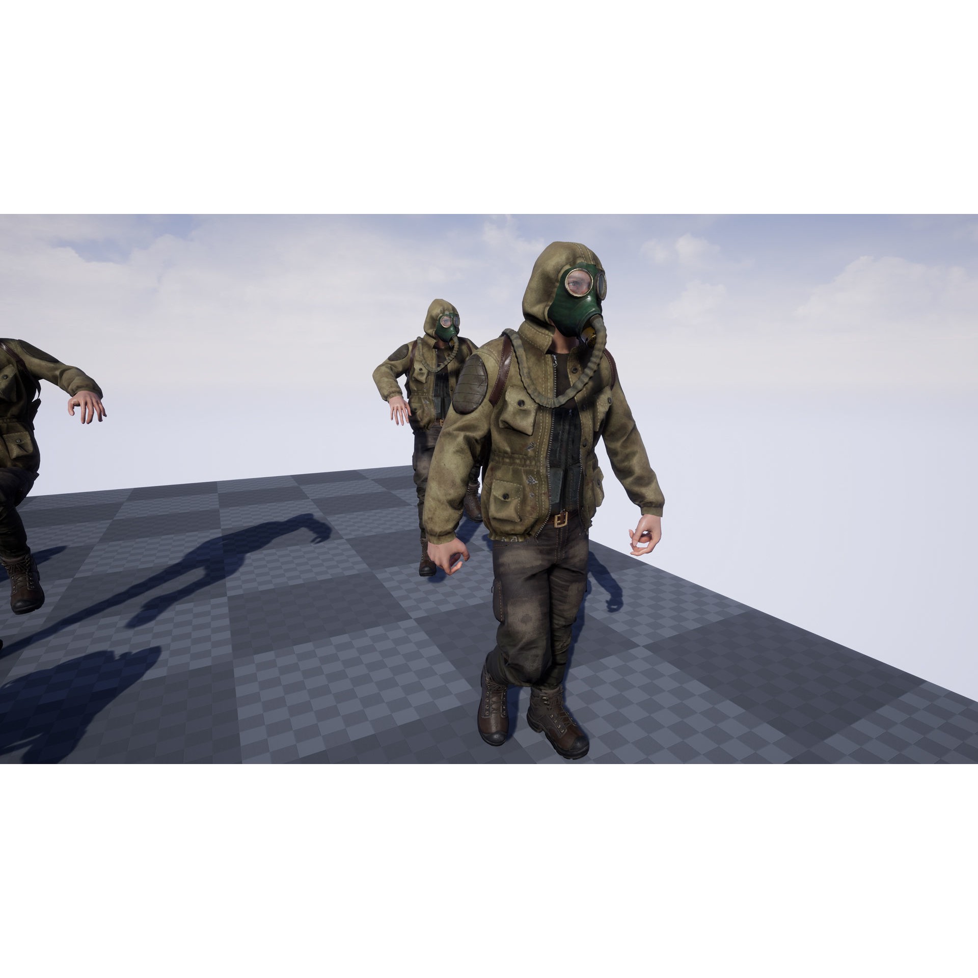 Post Apocalyptic Survivor 3D Model – Low Poly Game Ready Character, FBX - View 17
