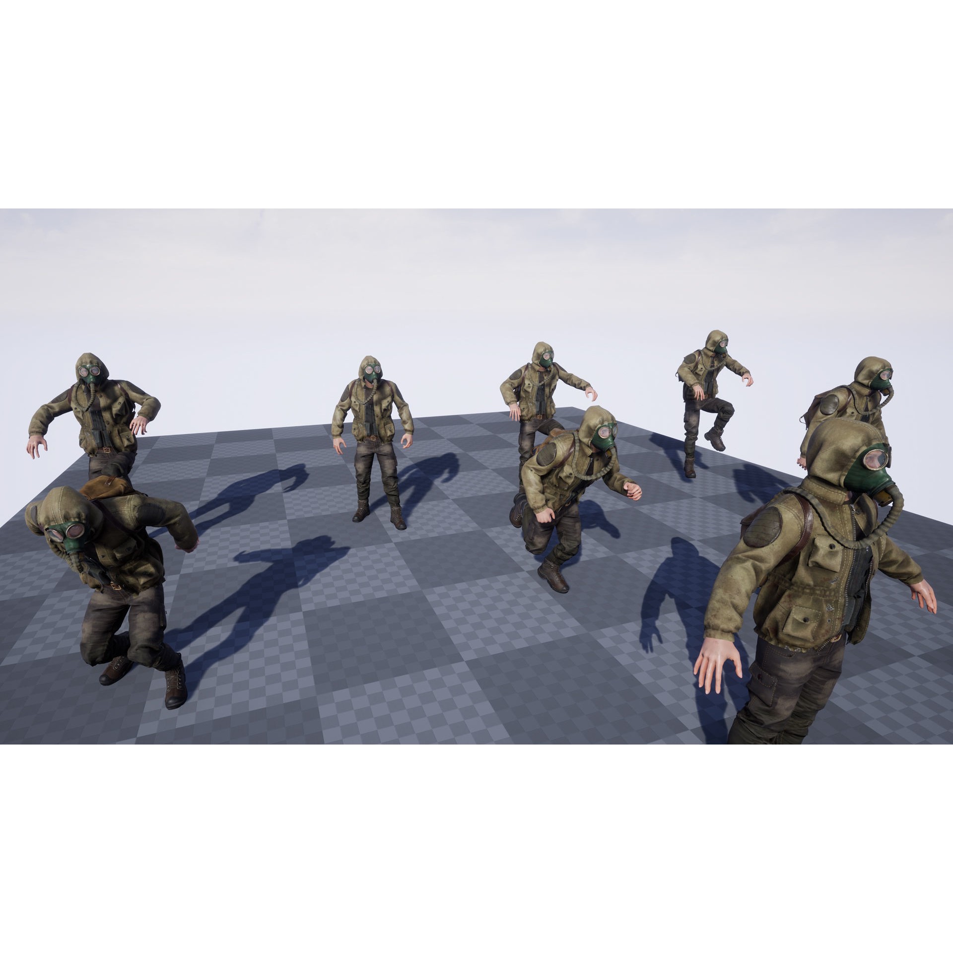 Post Apocalyptic Survivor 3D Model – Low Poly Game Ready Character, FBX - View 19