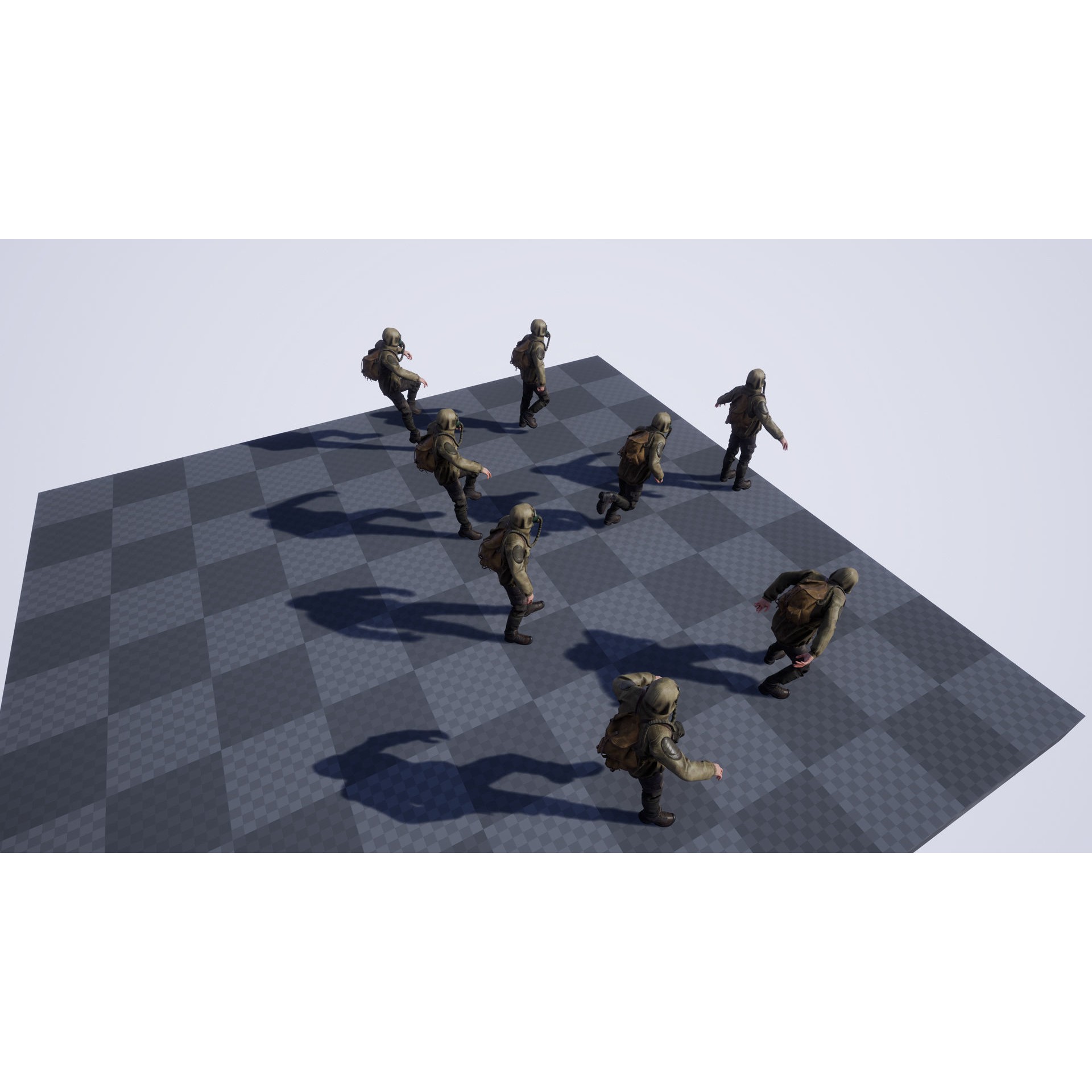 Post Apocalyptic Survivor 3D Model – Low Poly Game Ready Character, FBX - View 24