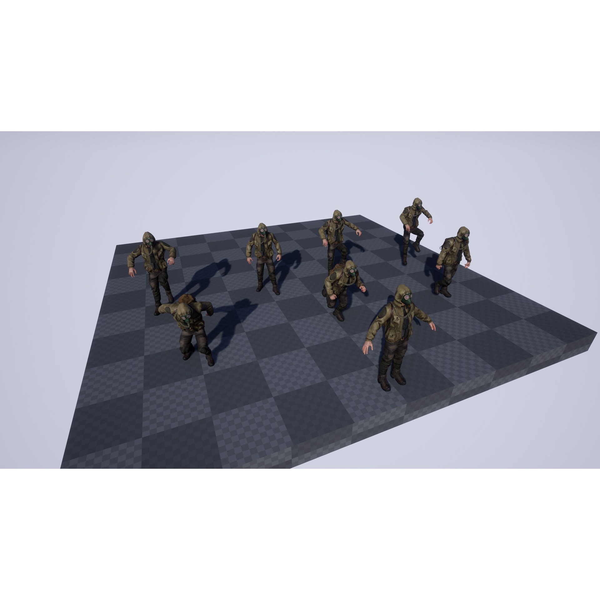 Post Apocalyptic Survivor 3D Model – Low Poly Game Ready Character, FBX - View 25