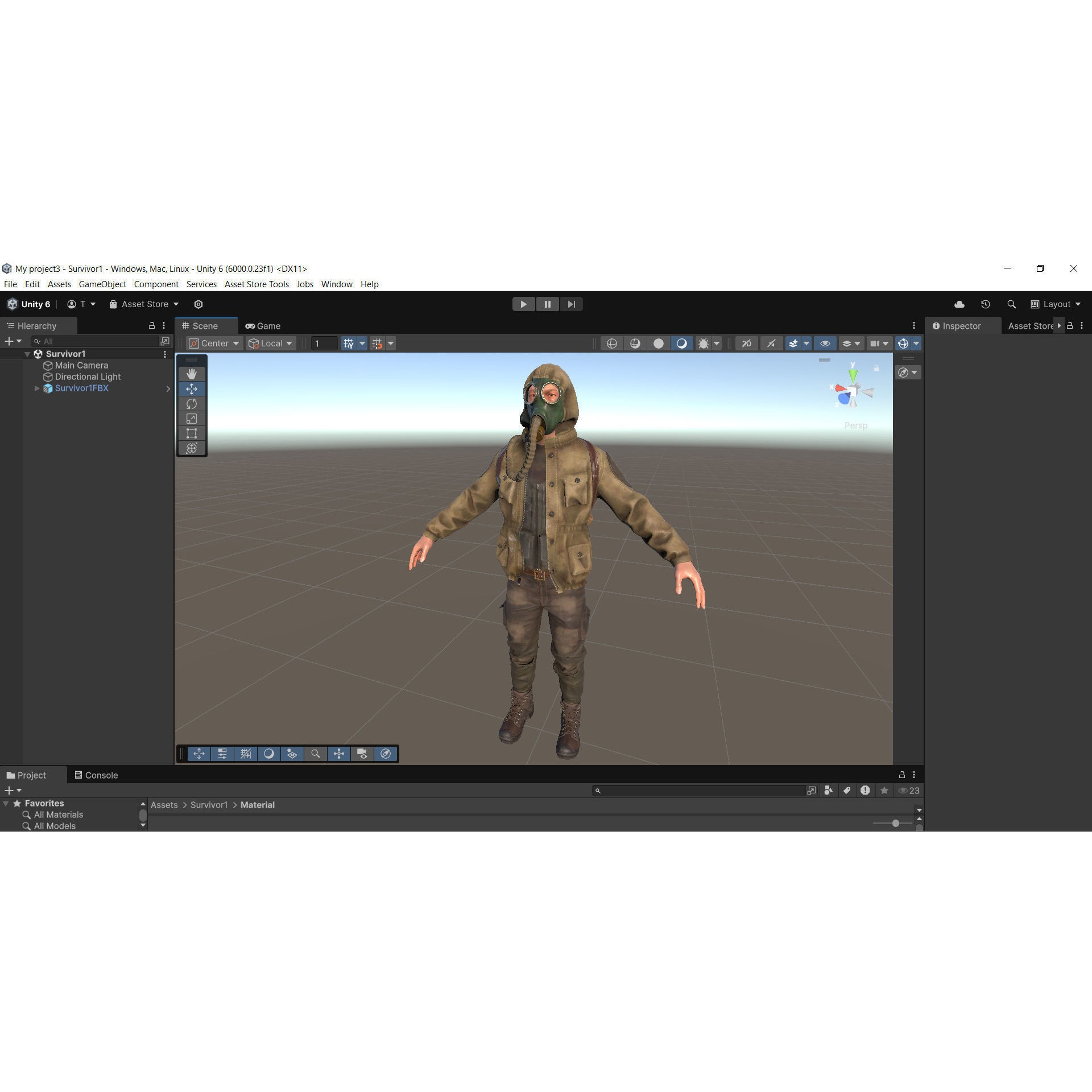 Post Apocalyptic Survivor 3D Model – Low Poly Game Ready Character, FBX - View 27
