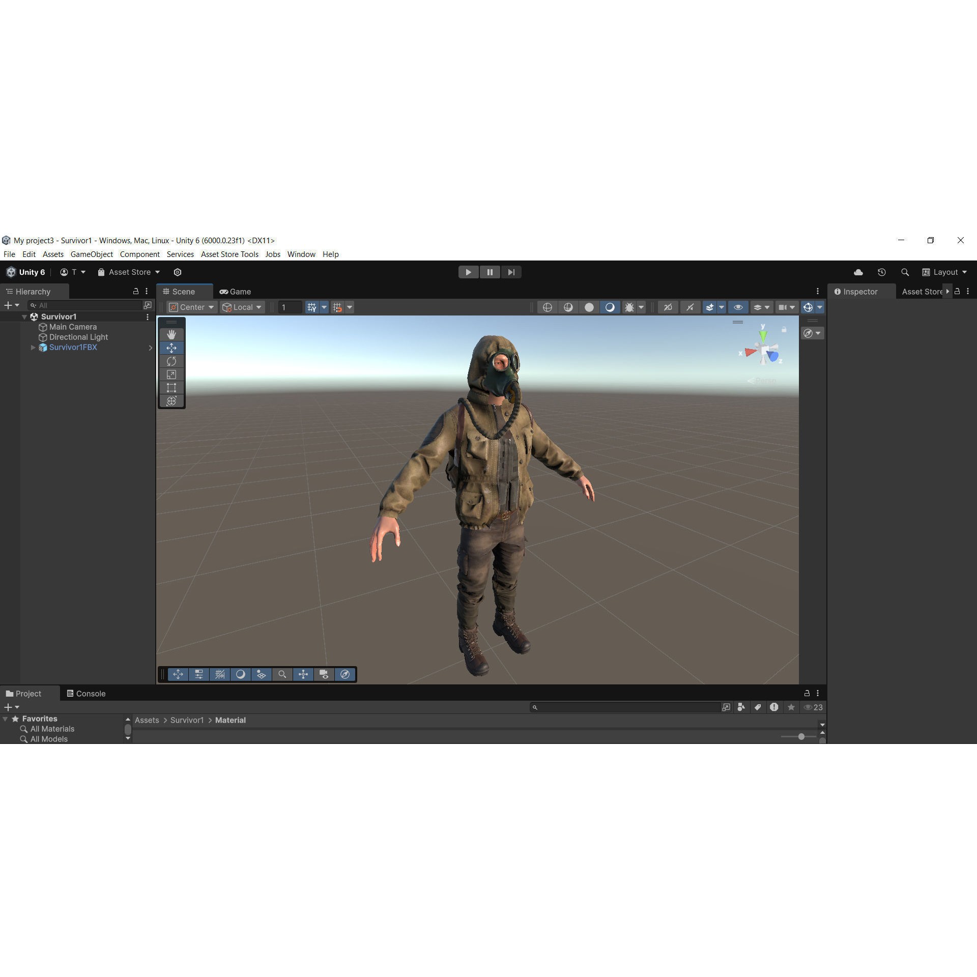 Post Apocalyptic Survivor 3D Model – Low Poly Game Ready Character, FBX - View 28