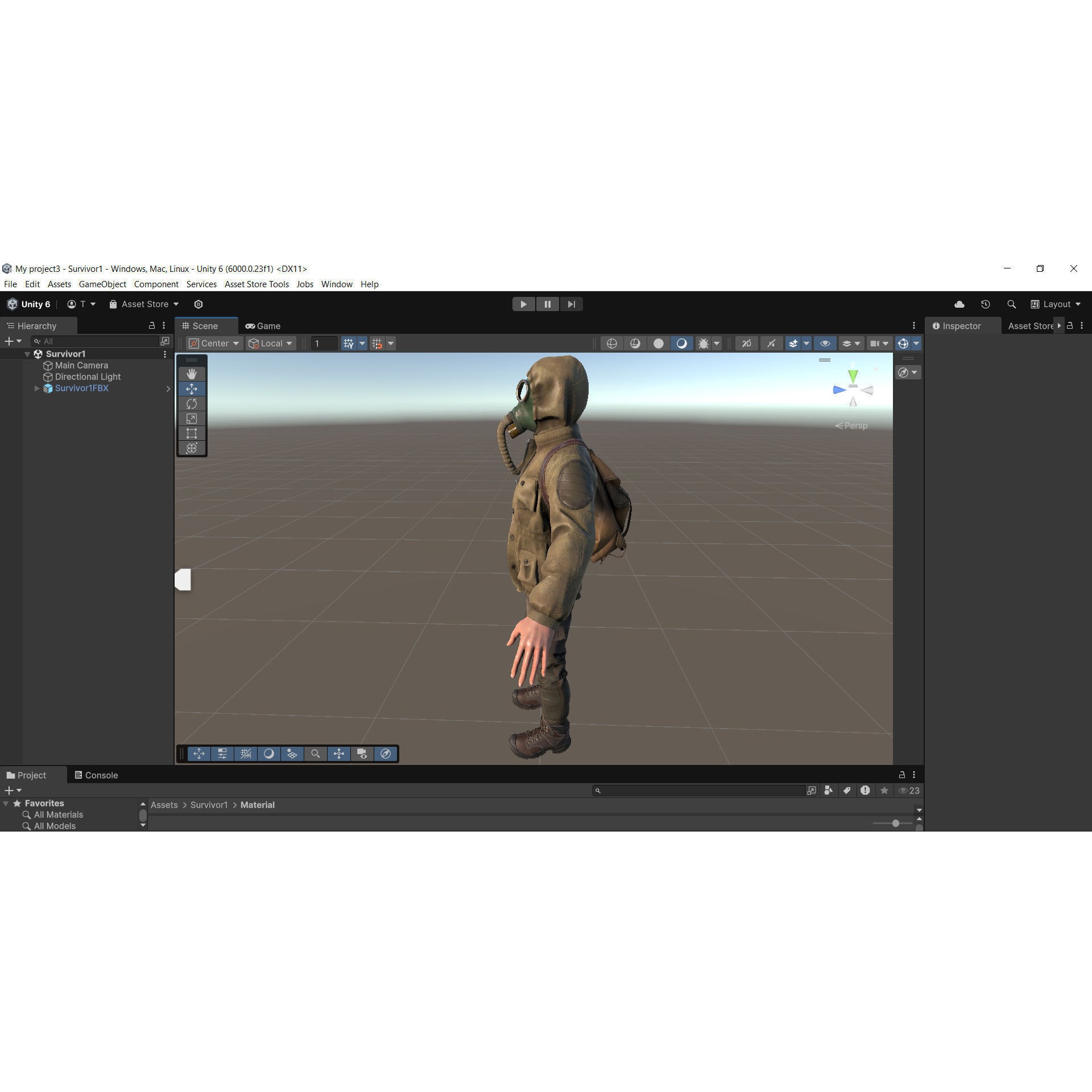 Post Apocalyptic Survivor 3D Model – Low Poly Game Ready Character, FBX - View 29