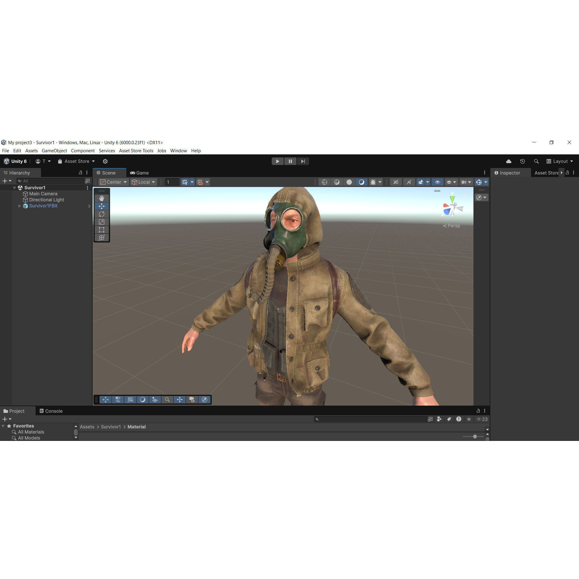 Post Apocalyptic Survivor 3D Model – Low Poly Game Ready Character, FBX - View 30