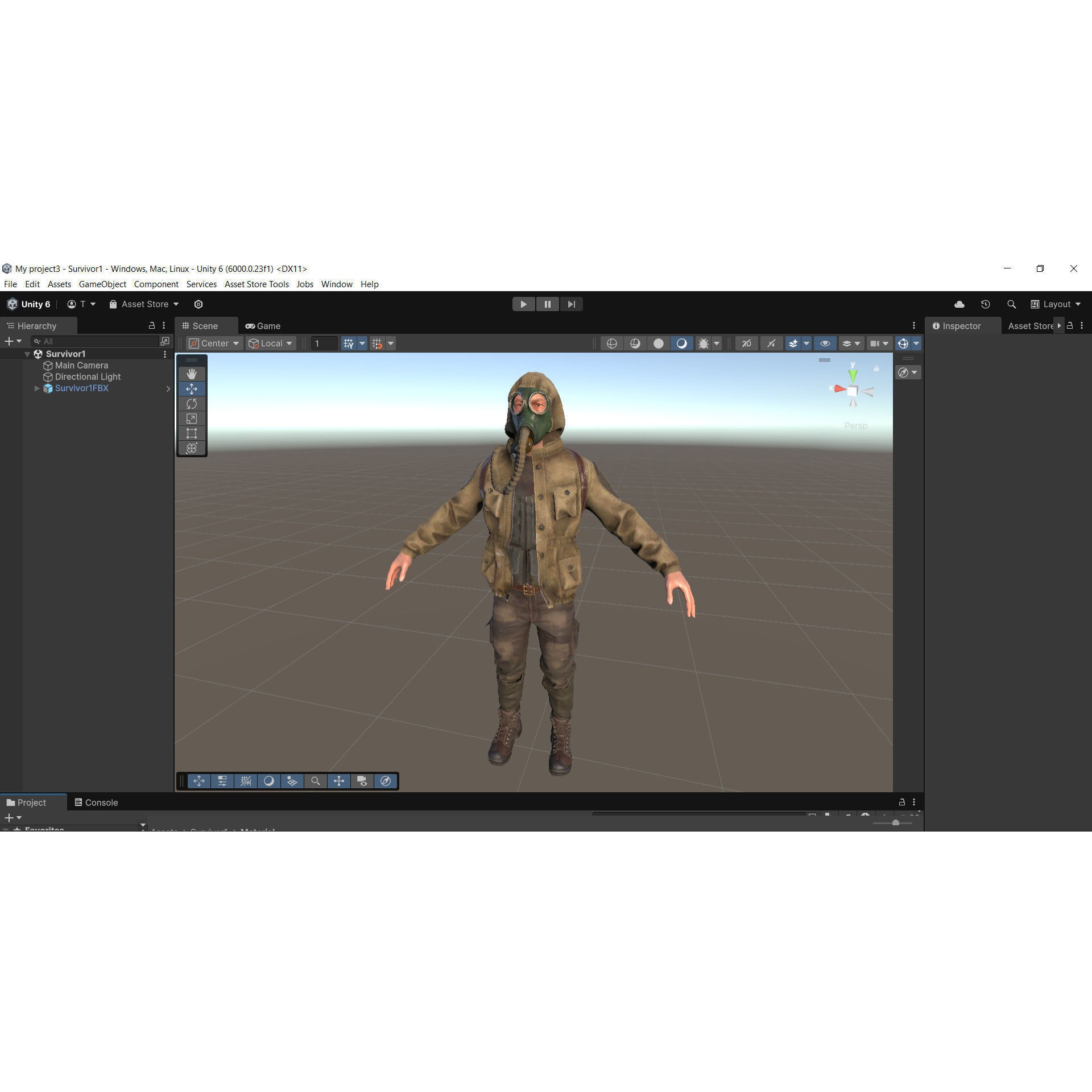 Post Apocalyptic Survivor 3D Model – Low Poly Game Ready Character, FBX - View 32