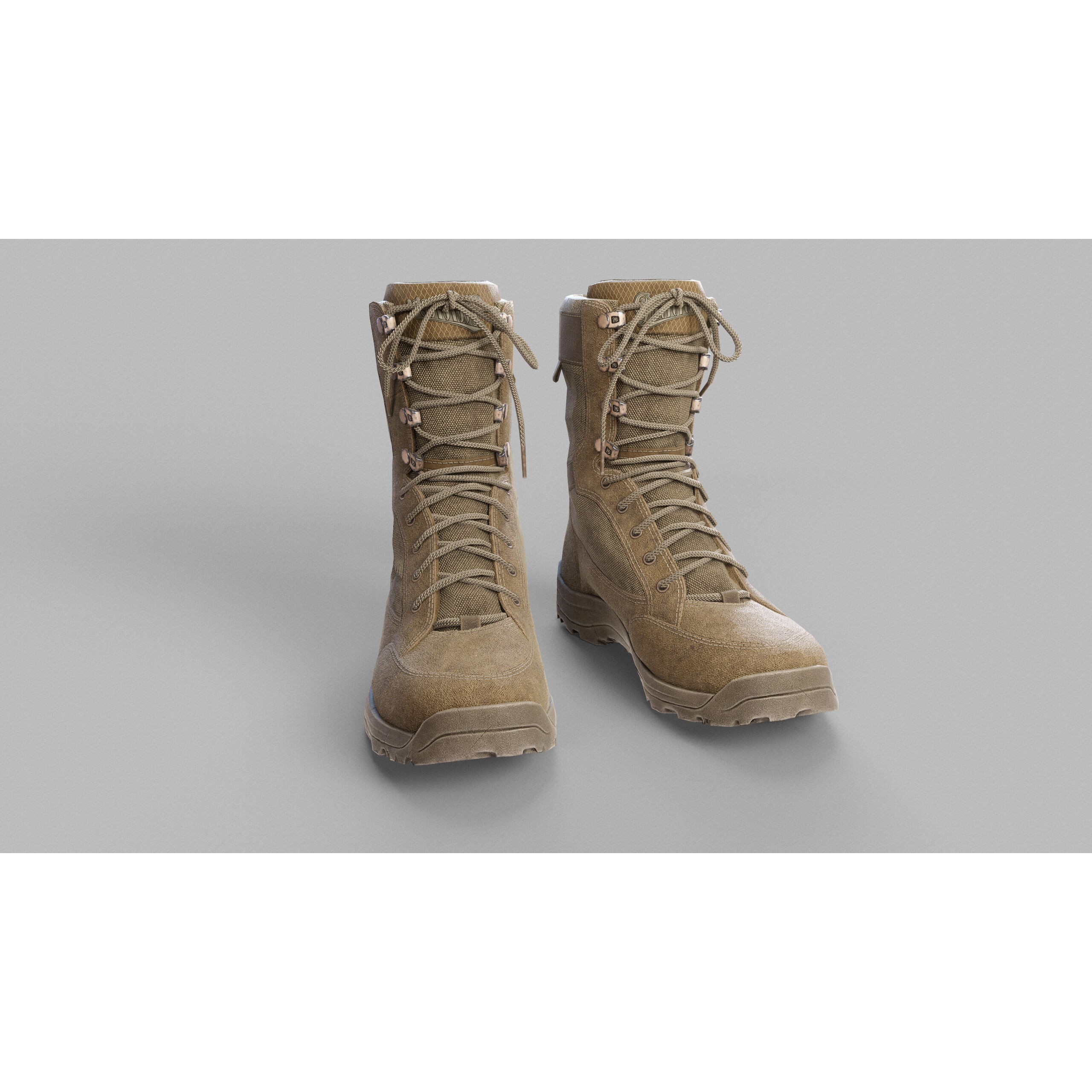 Tactical Boots 3D Model – Low Poly Game-Ready Asset, FBX, OBJ - View 5