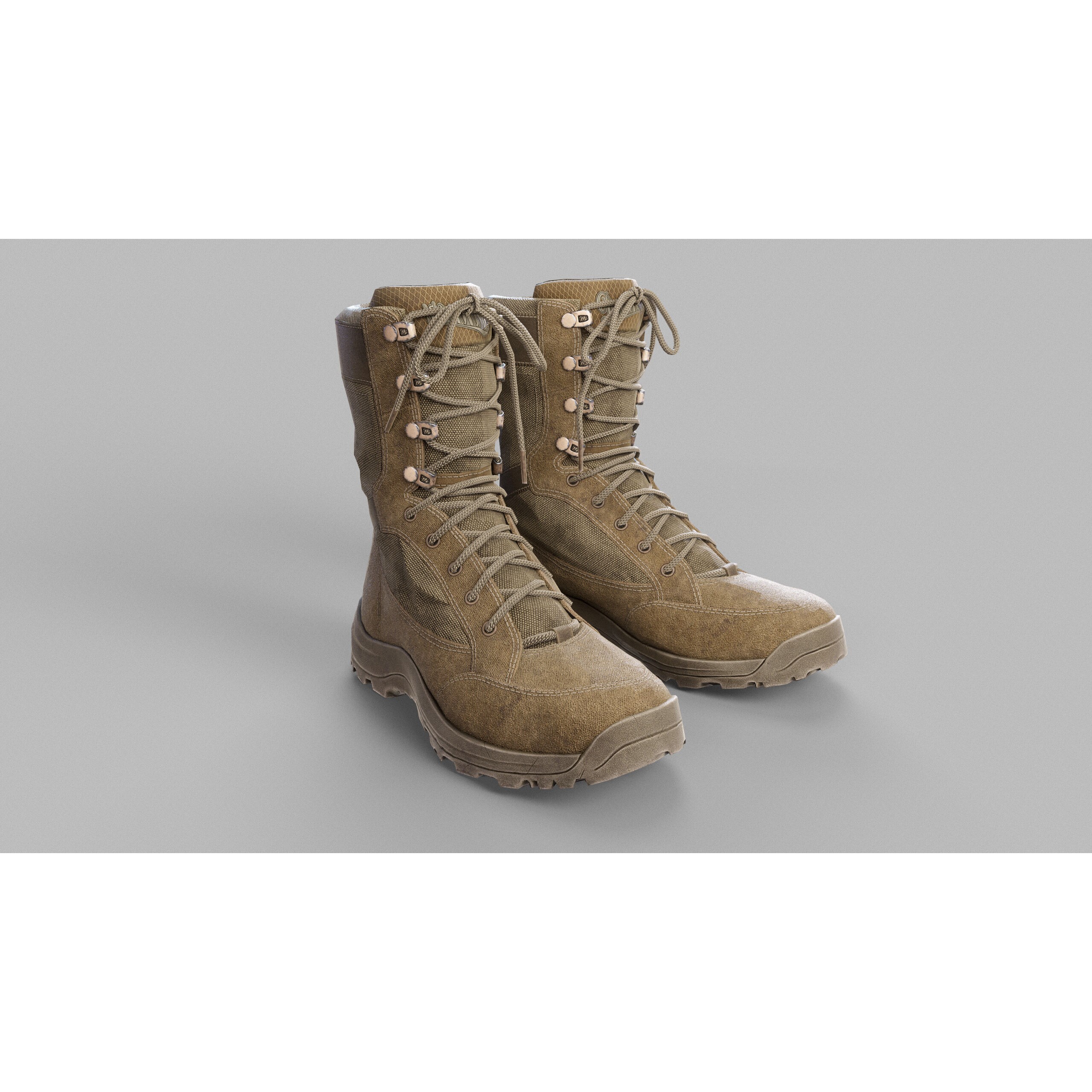 Tactical Boots 3D Model – Low Poly Game-Ready Asset, FBX, OBJ - View 6