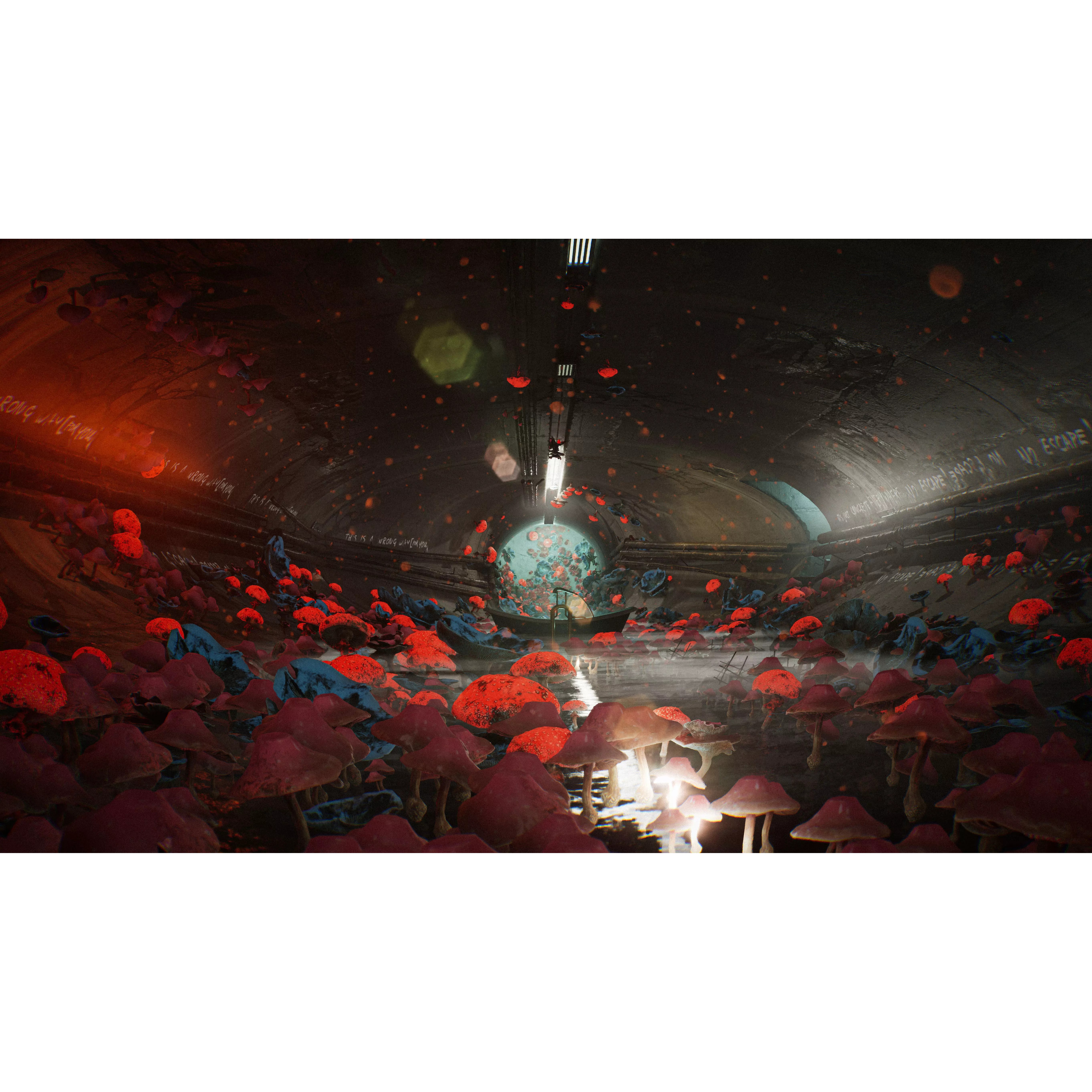 Sewer Monster Horror Environment - Low-Poly Game-Ready 3D Model