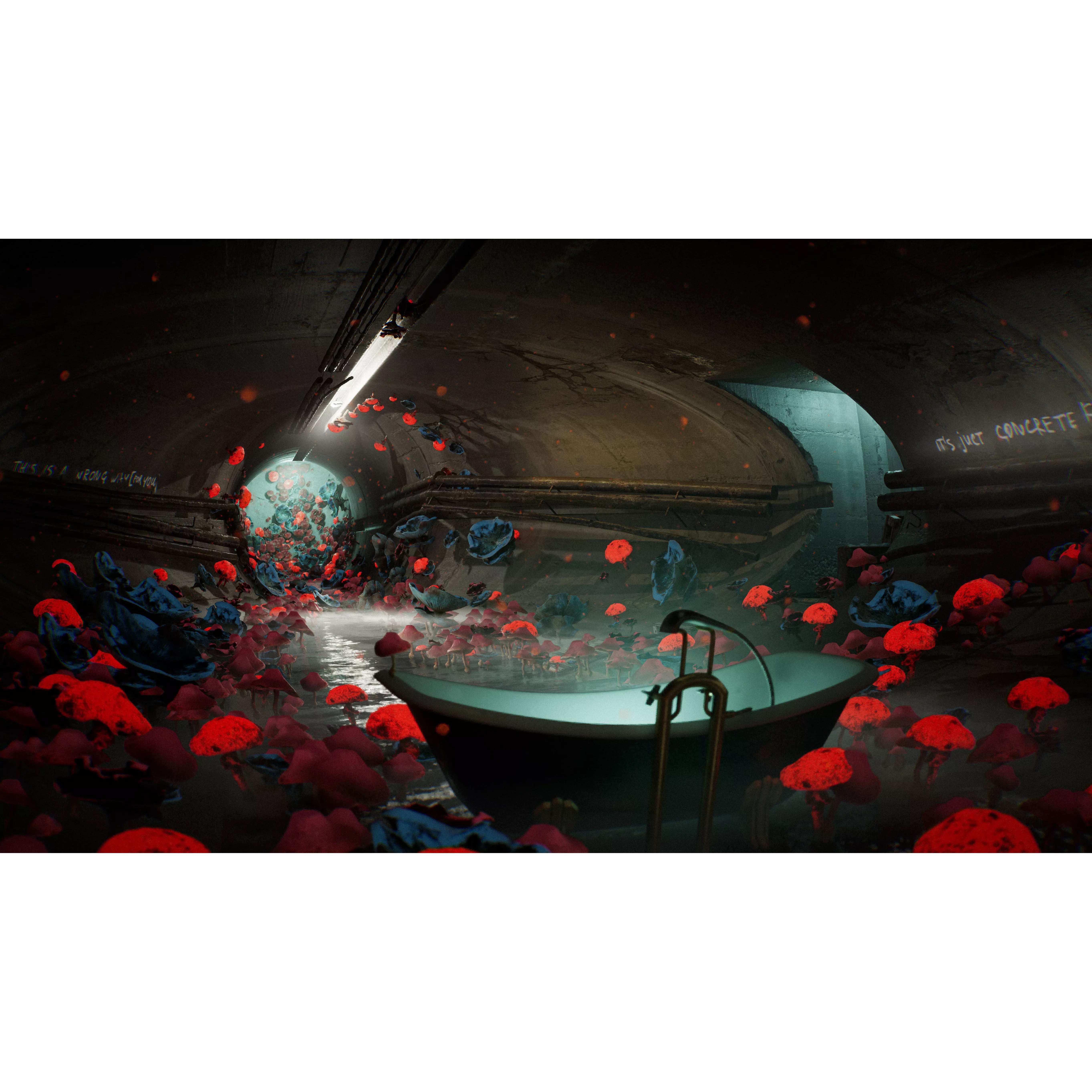 Sewer Monster Horror Environment - Low-Poly Game-Ready 3D Model - View 7