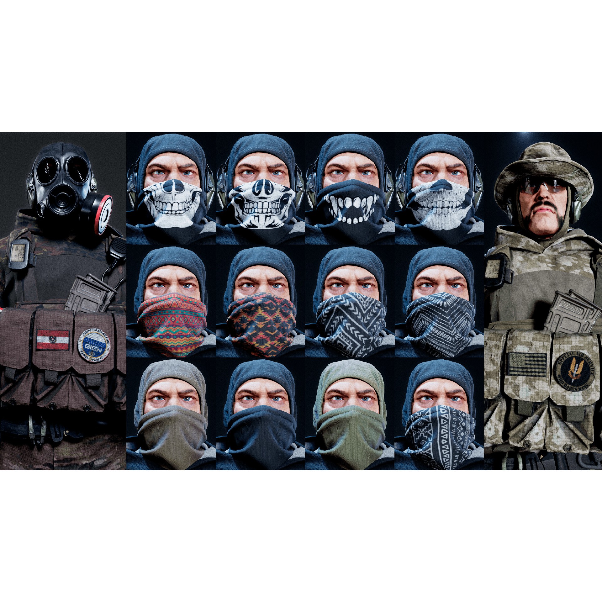 Modular US Soldier 3D Model – Low-Poly Game-Ready Character with PBR Textures - View 8