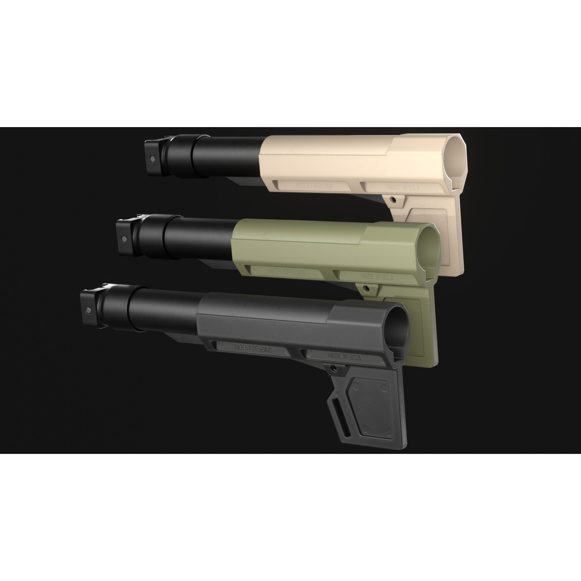 Micro Draco AK Pistol 3D Model – Low Poly Game Asset, FBX, Rigged - View 18