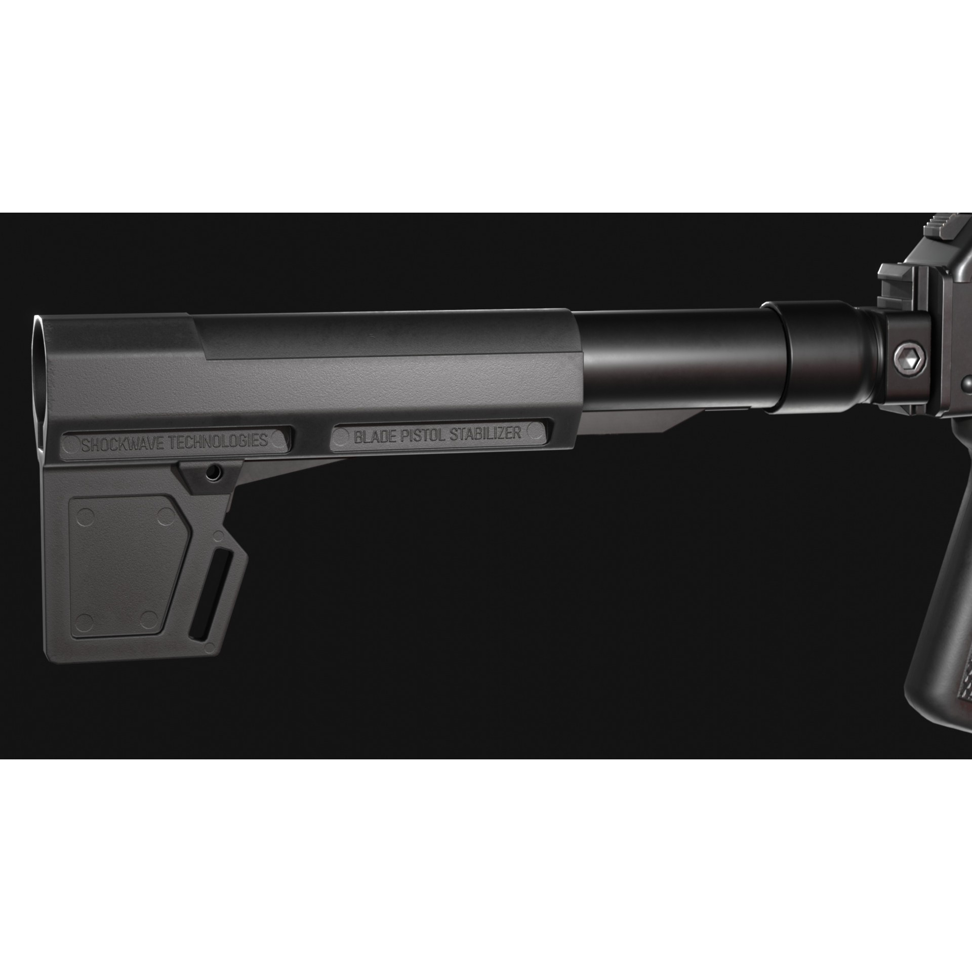 Micro Draco AK Pistol 3D Model – Low Poly Game Asset, FBX, Rigged - View 19