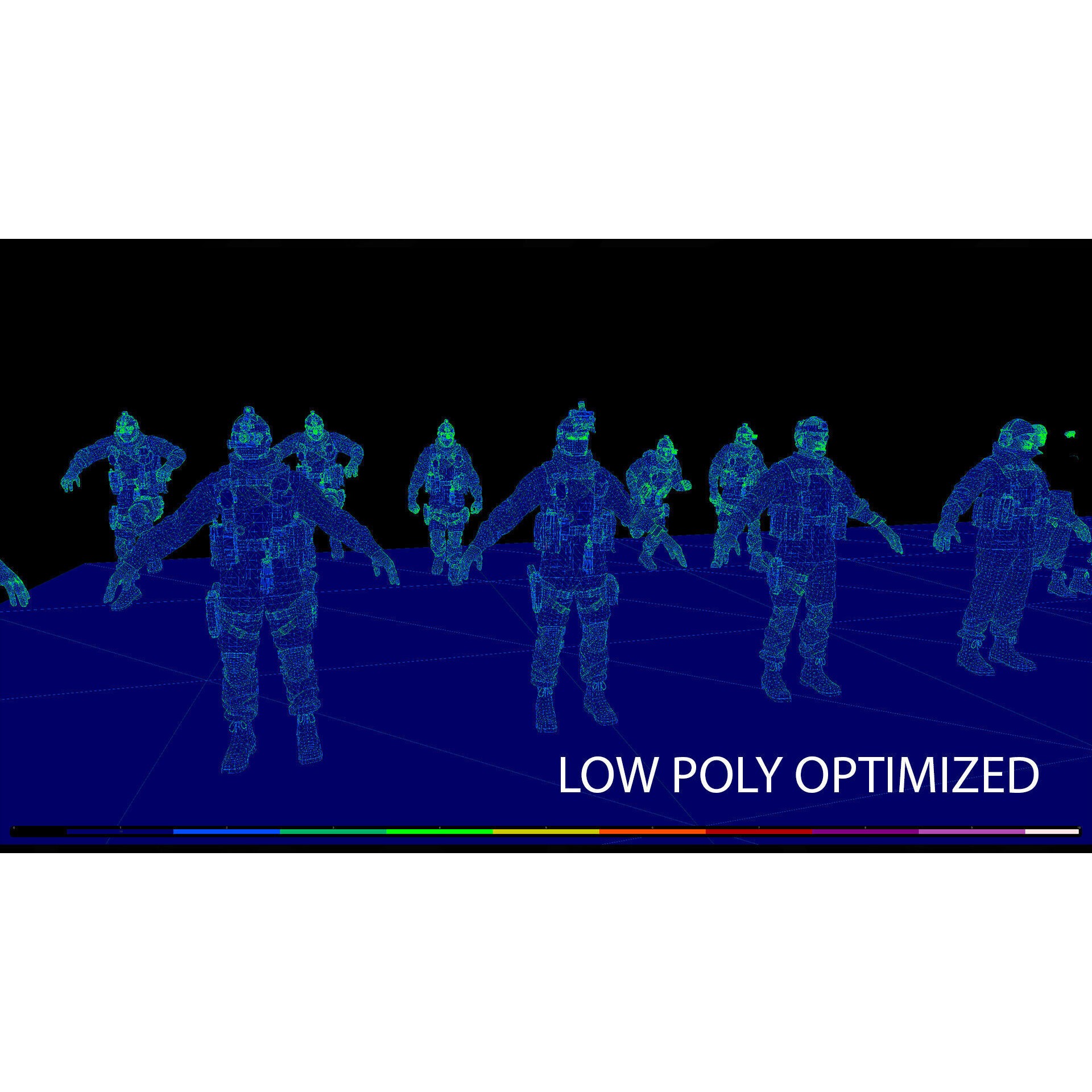 Tactical Soldier 3D Model – Low Poly Rigged Character, FBX - View 14