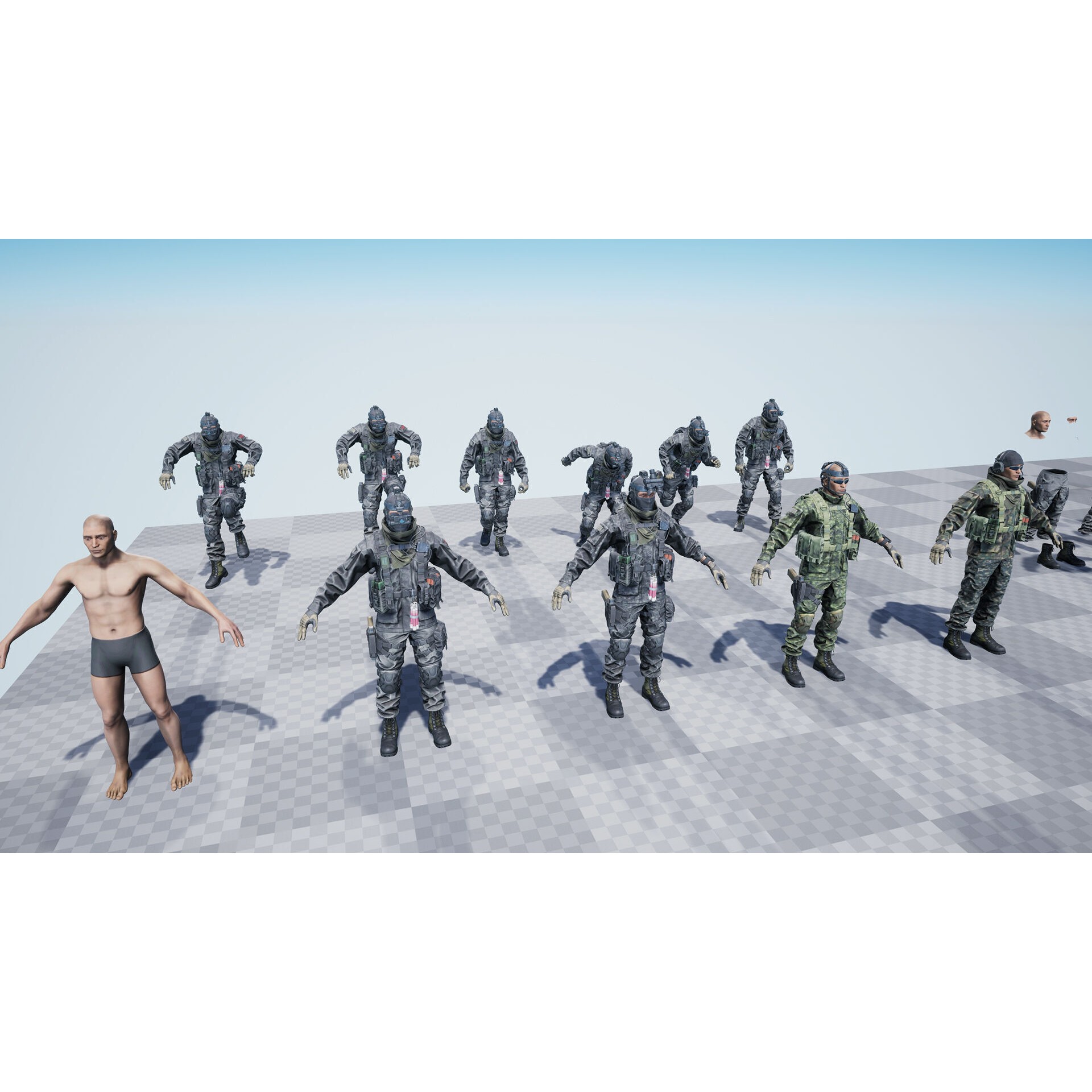 Tactical Soldier 3D Model – Low Poly Rigged Character, FBX - View 18
