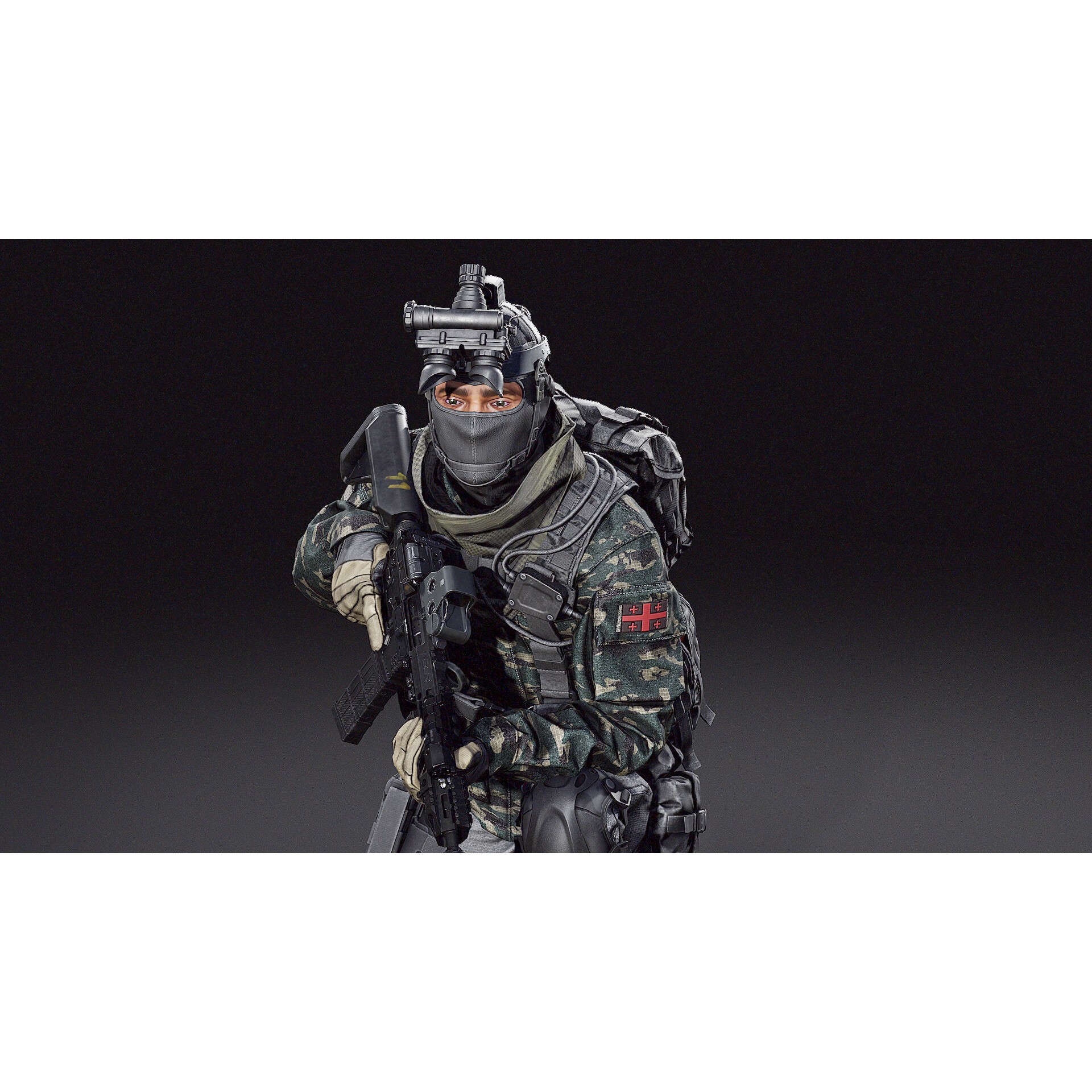 Tactical Soldier 3D Model – Low Poly Rigged Character, FBX - View 9
