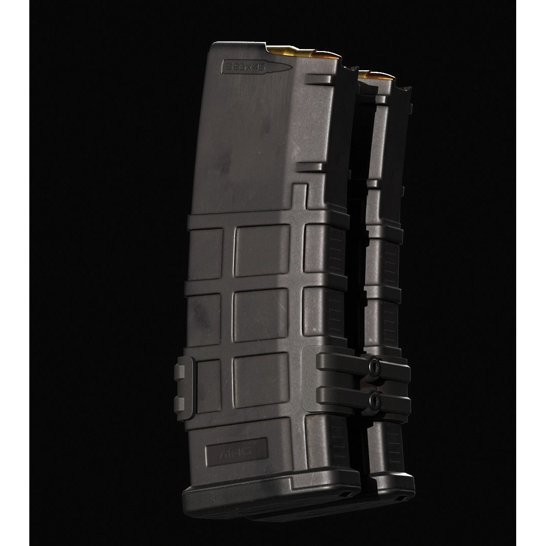 AR-15 Magazine 3D Model – Low Poly PBR Game Asset, FBX - View 4