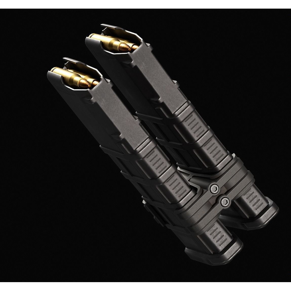 AR-15 Magazine 3D Model – Low Poly PBR Game Asset, FBX - View 5