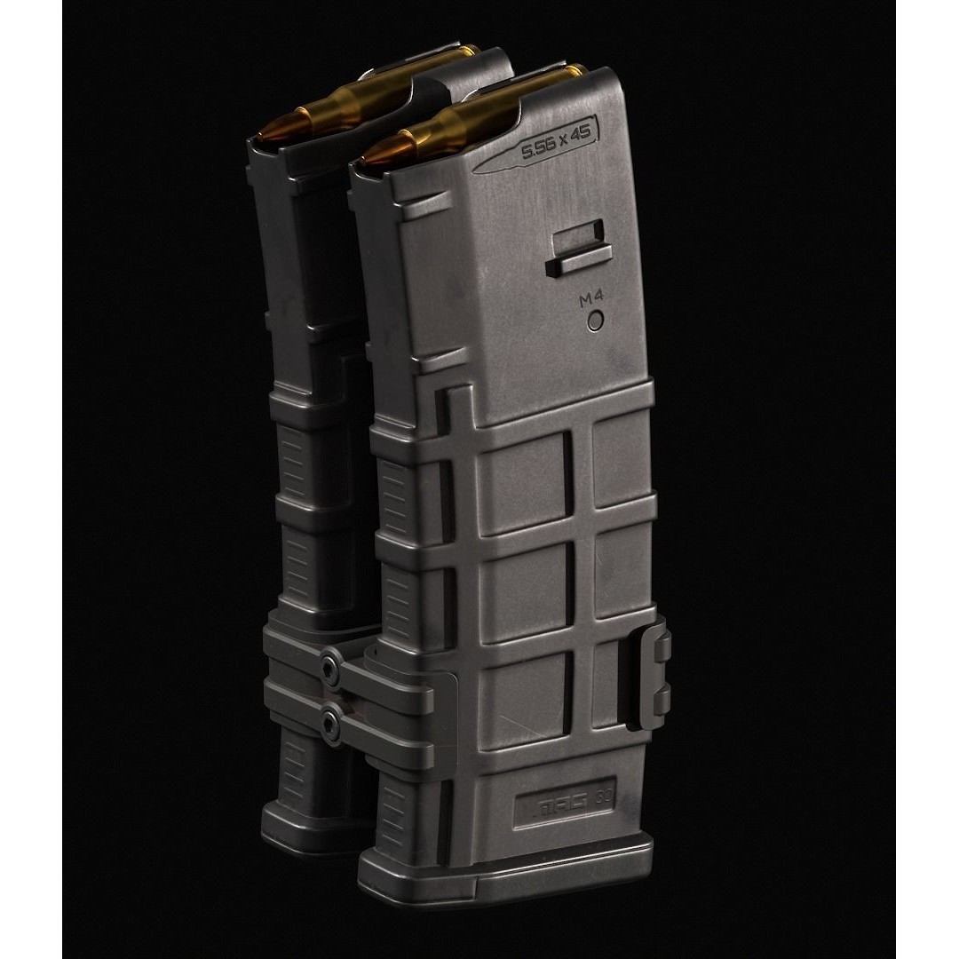AR-15 Magazine 3D Model – Low Poly PBR Game Asset, FBX - View 6