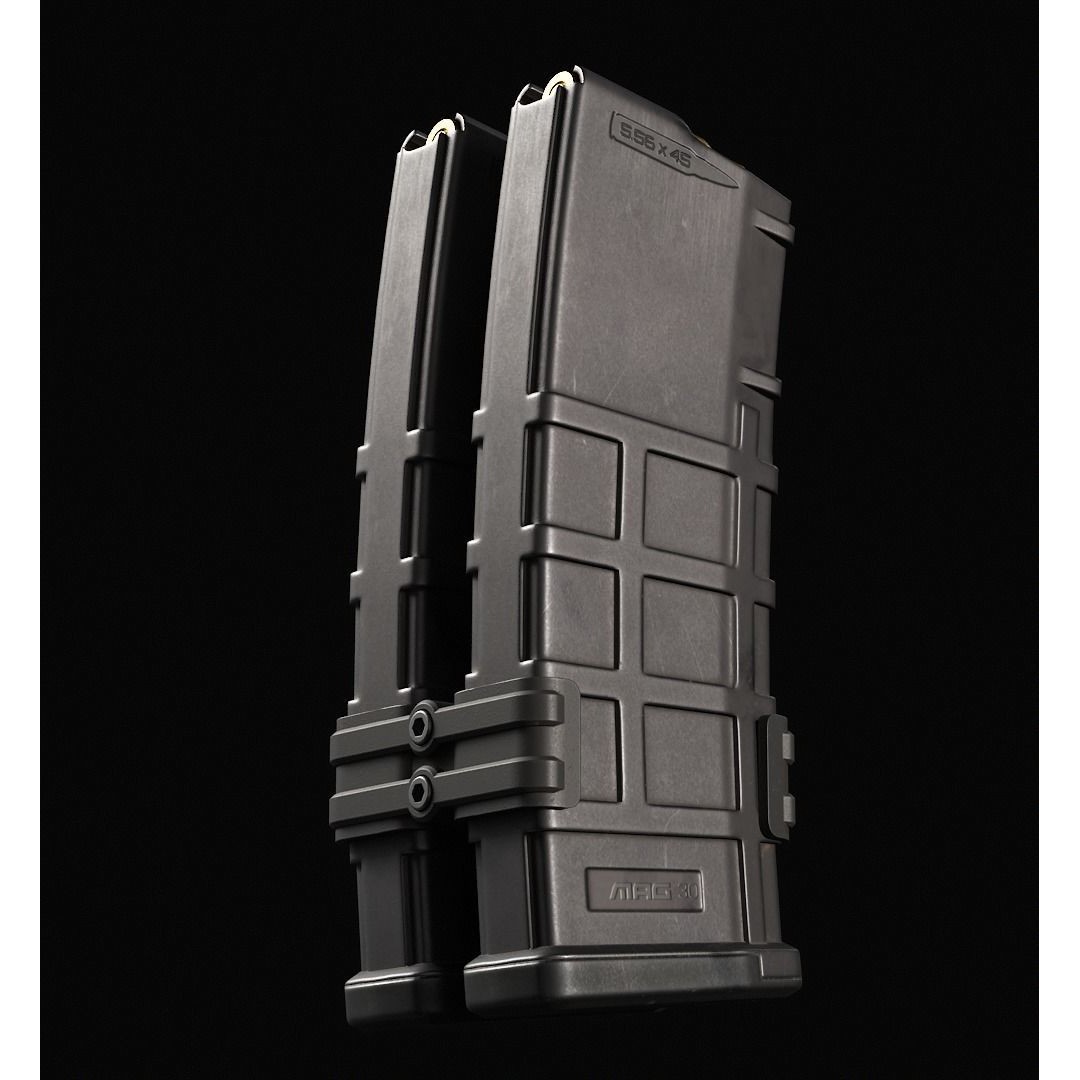 AR-15 Magazine 3D Model – Low Poly PBR Game Asset, FBX - View 7