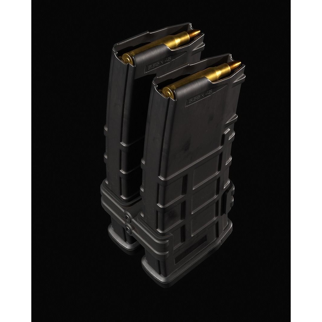 AR-15 Magazine 3D Model – Low Poly PBR Game Asset, FBX - View 8