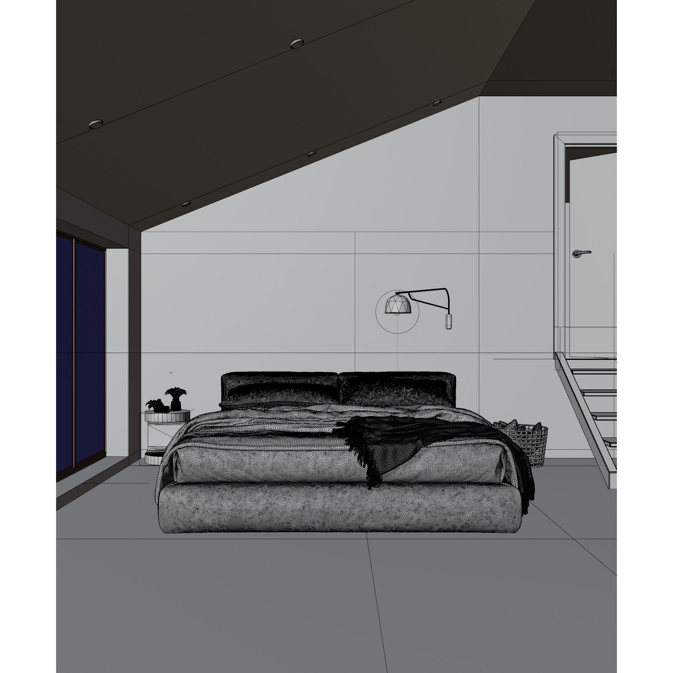 Industrial Interior Scene - Low-Poly Game-Ready 3D Model - View 12