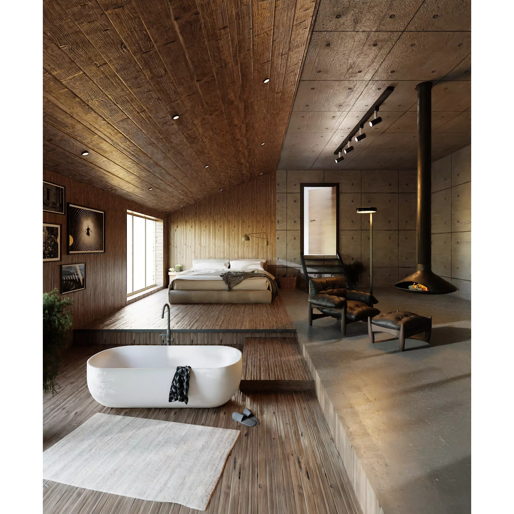 Industrial Interior Scene - Low-Poly Game-Ready 3D Model - View 2