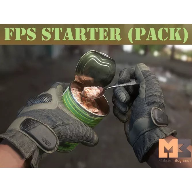 FPS Starter Pack 3D Model – Low Poly Military Character Animations, FBX - View 2
