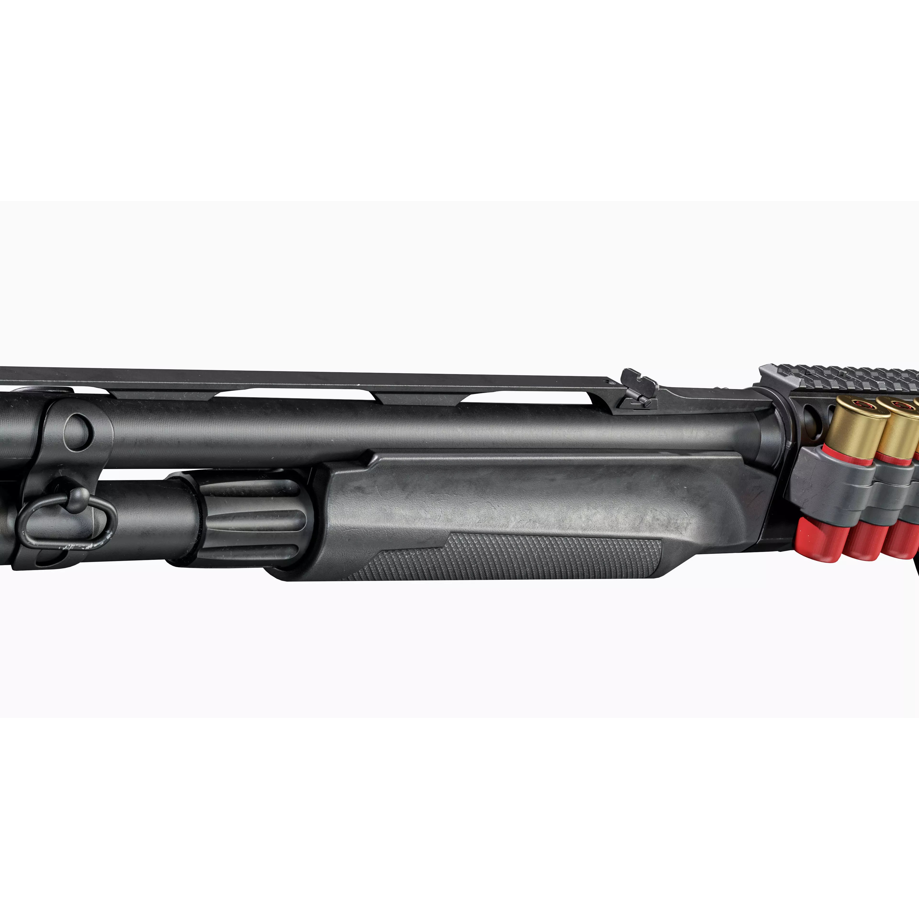 Benelli M2 Tactical Shotgun 3D Model – Low Poly Game Asset, FBX - View 10