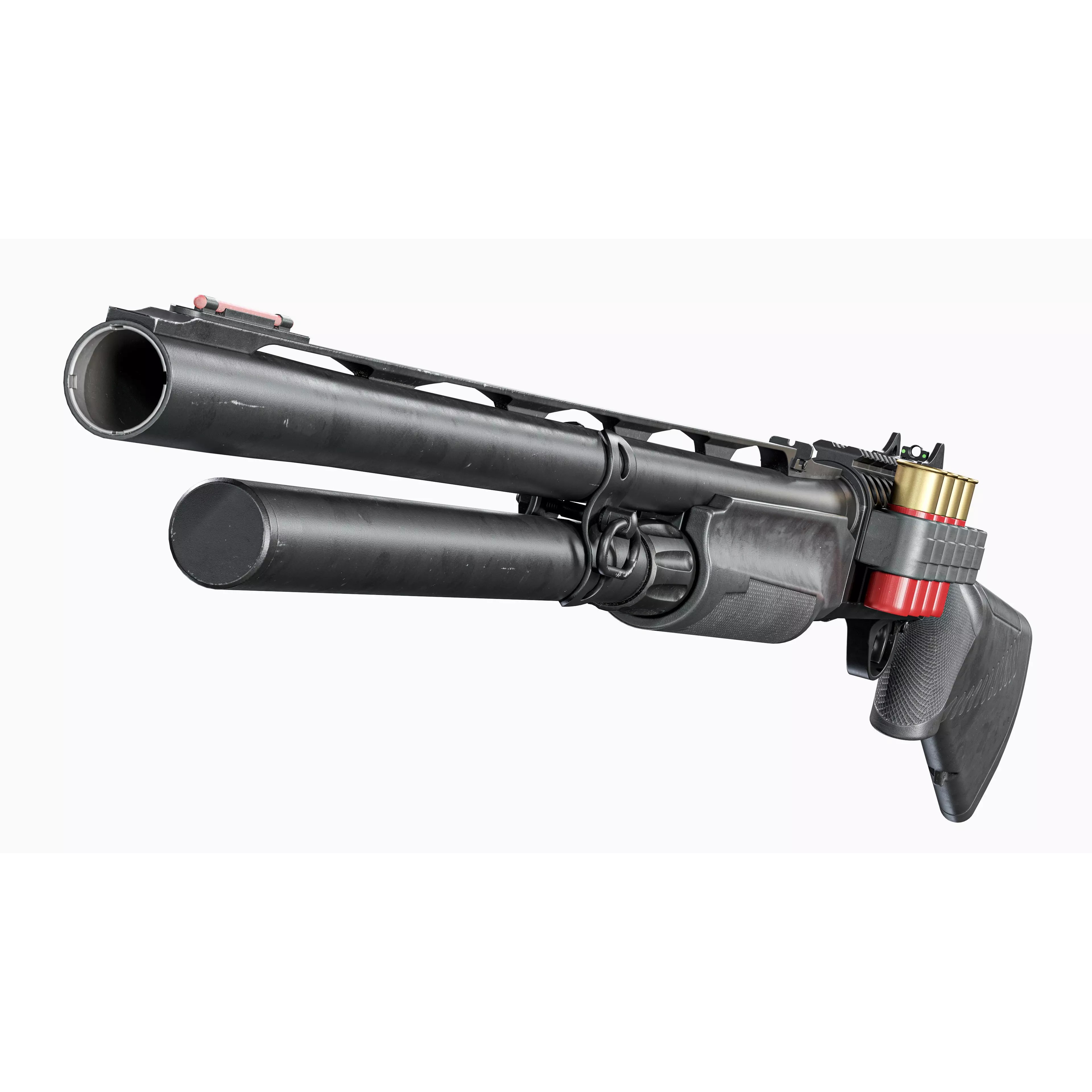 Benelli M2 Tactical Shotgun 3D Model – Low Poly Game Asset, FBX - View 14