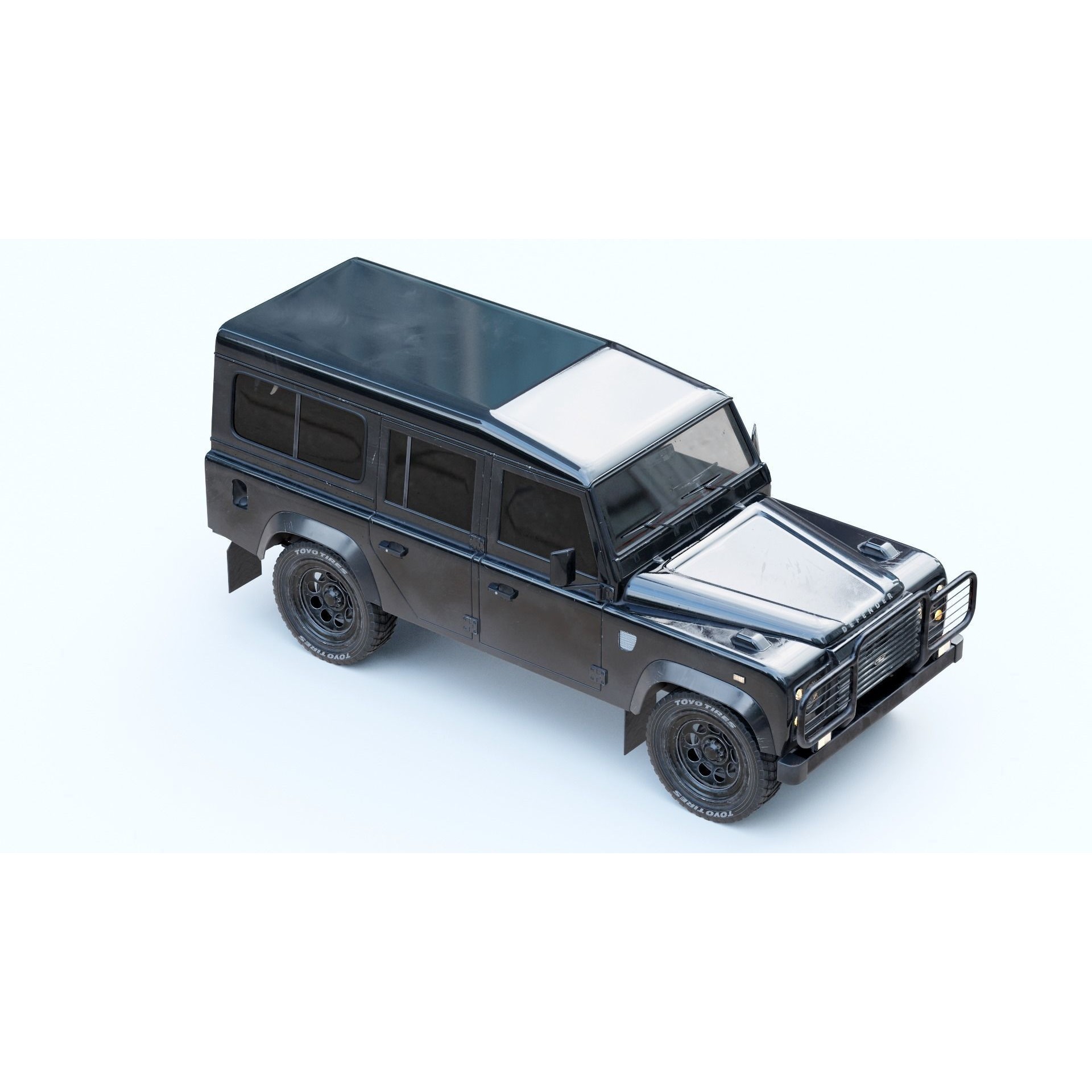 Land Rover Defender 110 3D Model – Vintage SUV, PBR Textures, FBX, OBJ - View 17