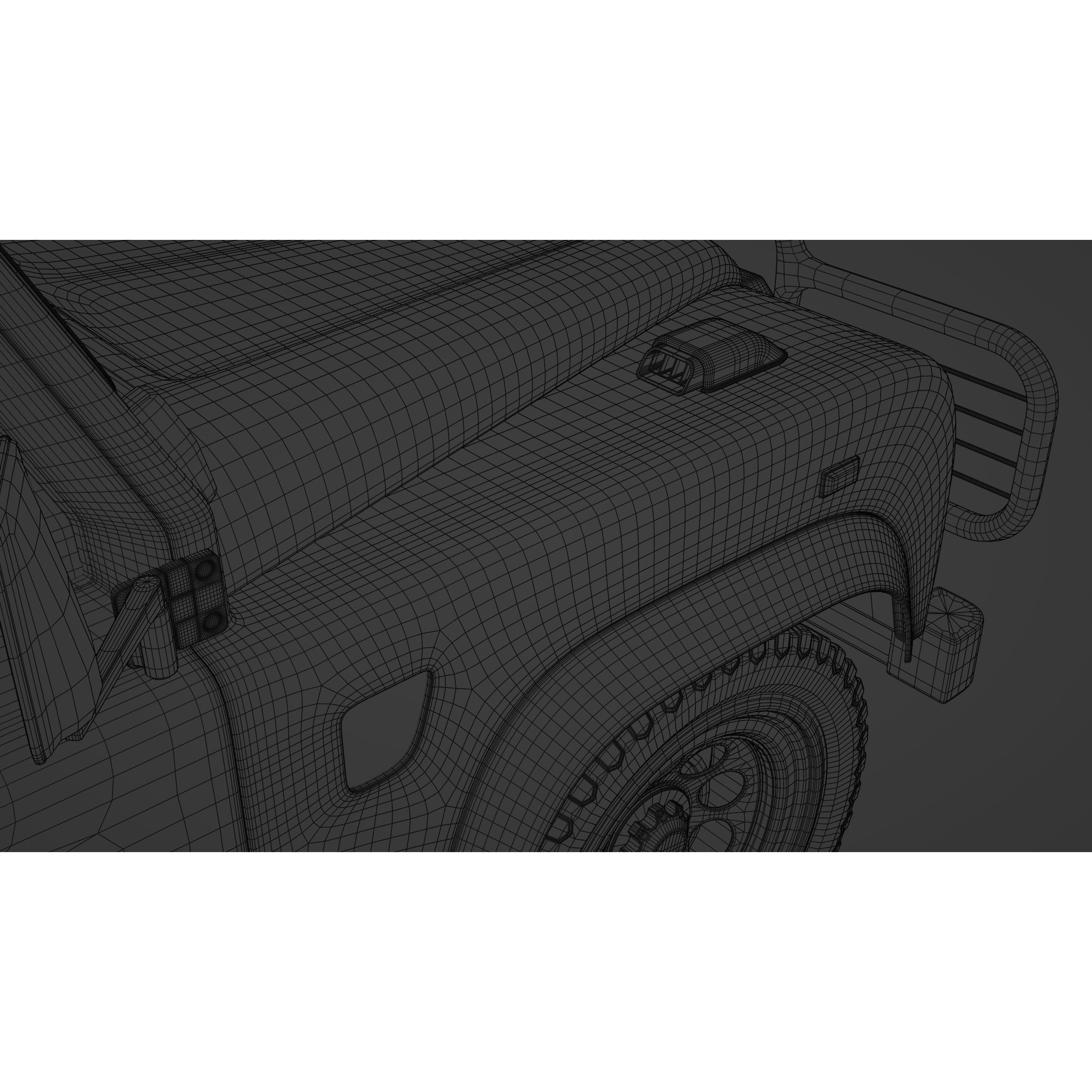 Land Rover Defender 110 3D Model – Vintage SUV, PBR Textures, FBX, OBJ - View 21