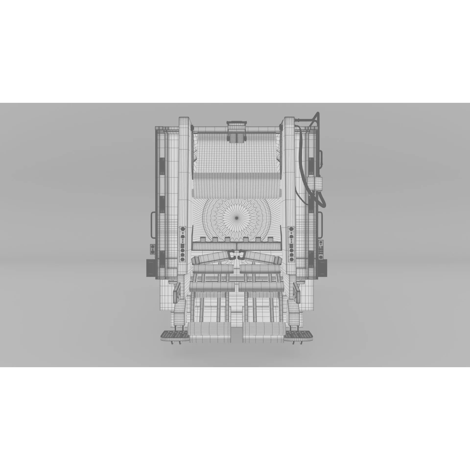 Mercedes Benz Actros 2632 6x4 BB Rotopress Garbage Truck 3D Model – High Poly FBX, OBJ, Blender - View 26