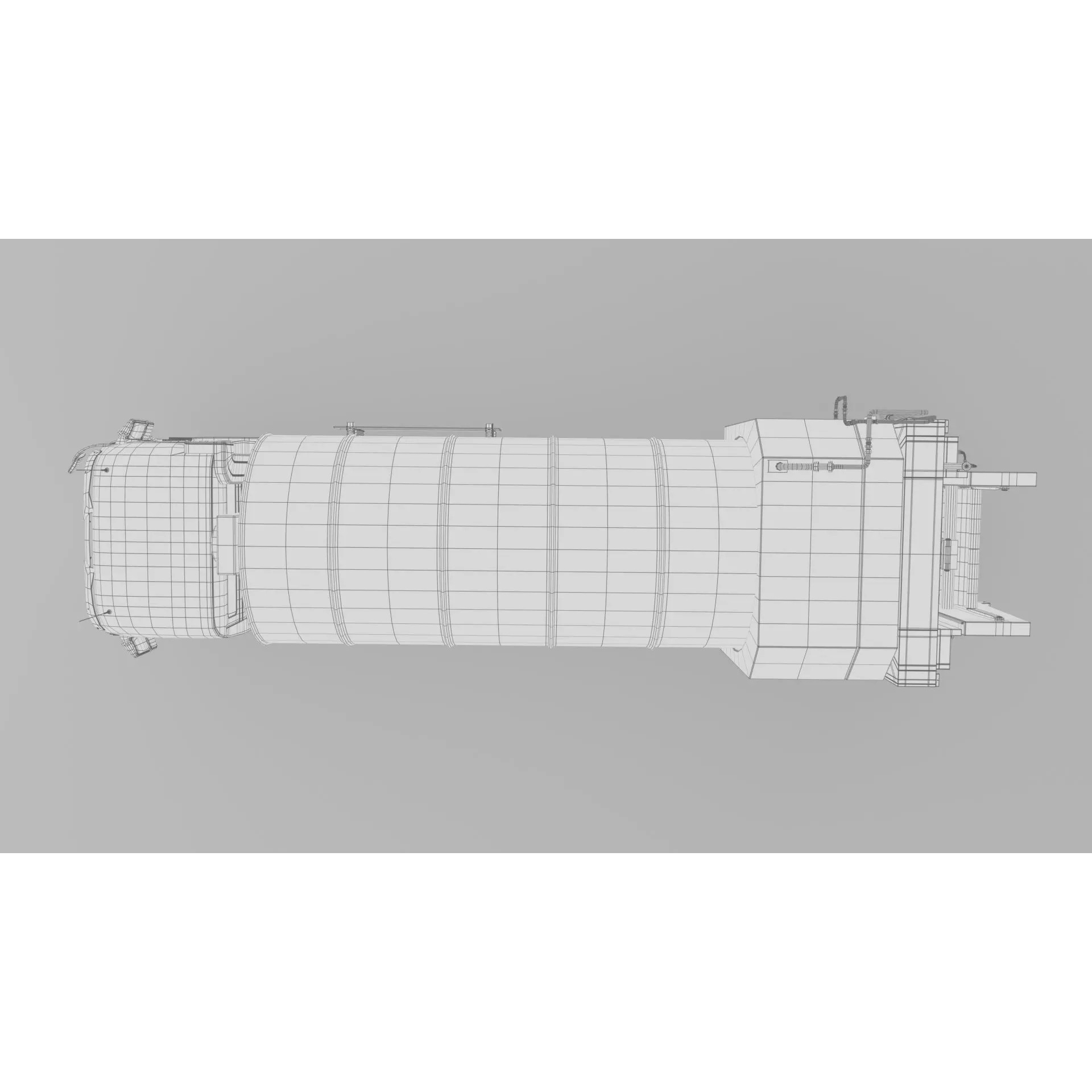 Mercedes Benz Actros 2632 6x4 BB Rotopress Garbage Truck 3D Model – High Poly FBX, OBJ, Blender - View 35