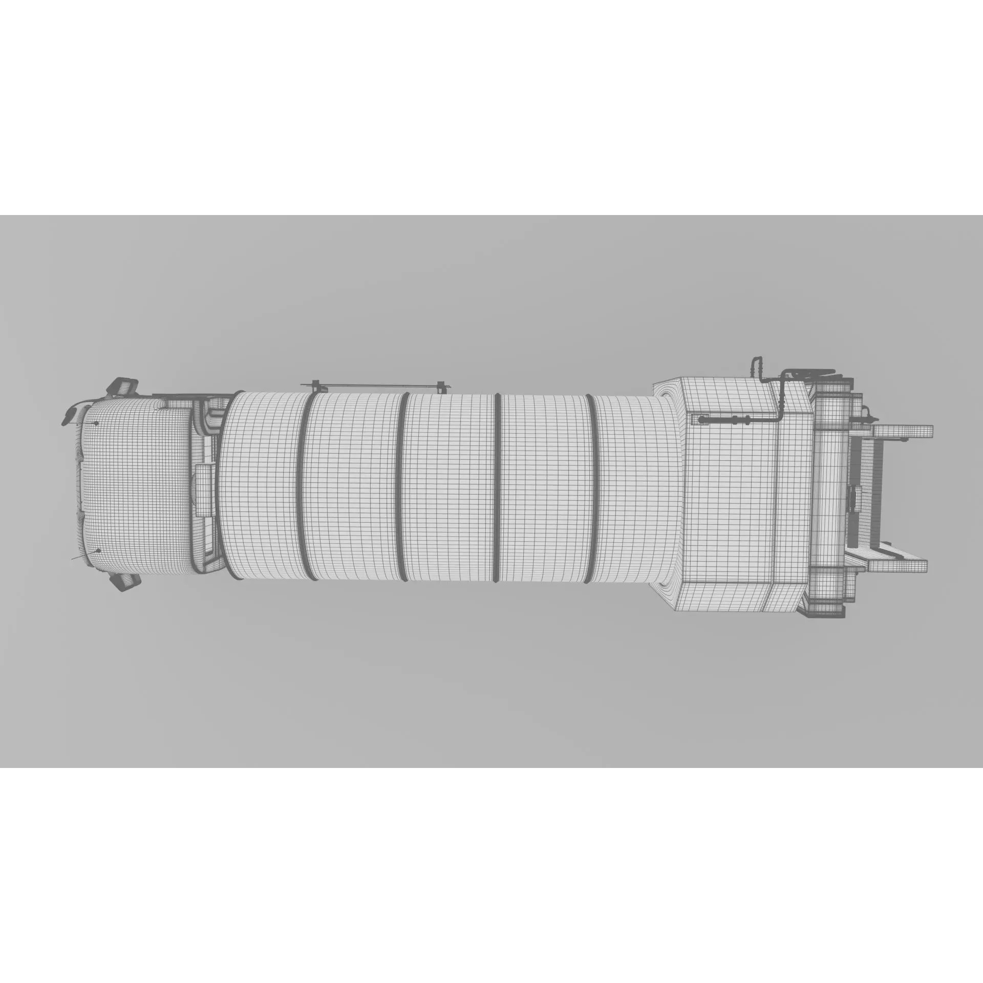 Mercedes Benz Actros 2632 6x4 BB Rotopress Garbage Truck 3D Model – High Poly FBX, OBJ, Blender - View 36