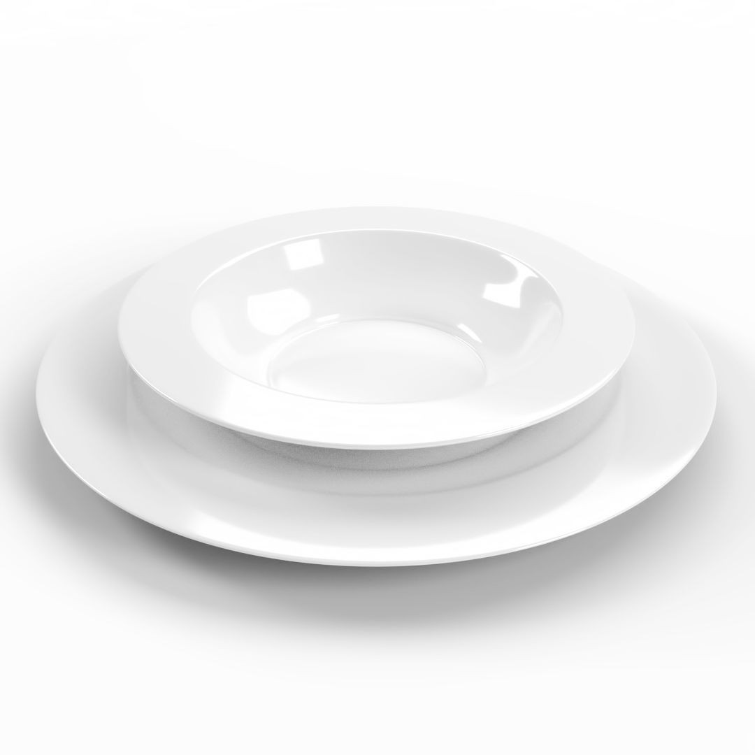 Large Tableware 3D Model – Traditional & Contemporary Set, FBX - View 11