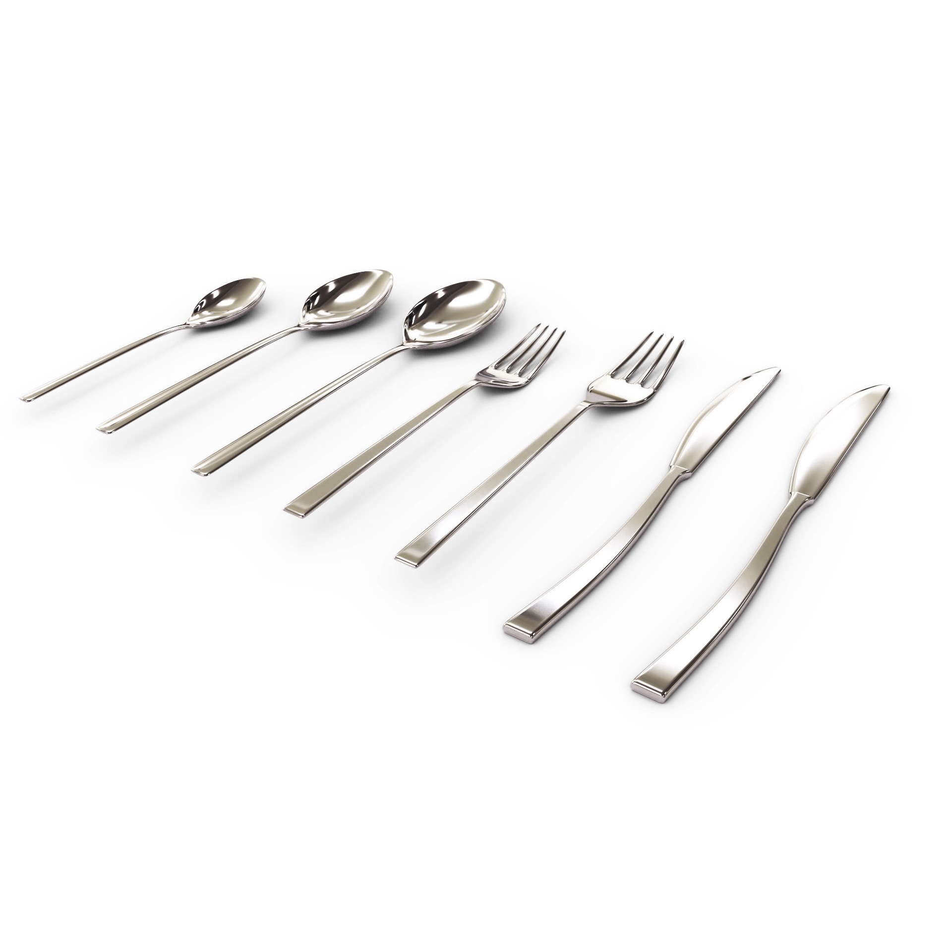 Large Tableware 3D Model – Traditional & Contemporary Set, FBX - View 24